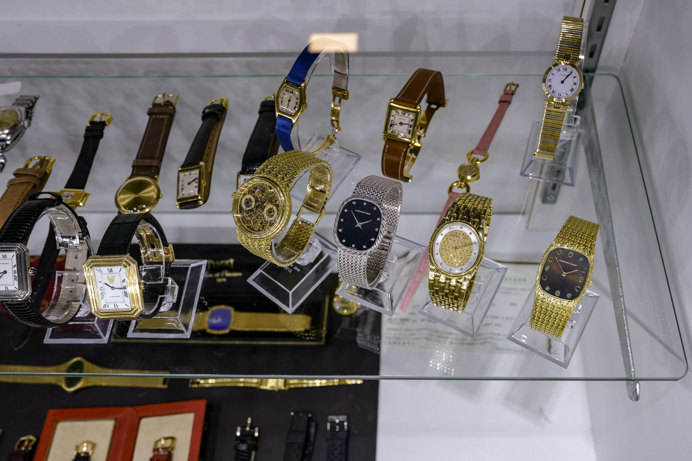 Watches at the show.