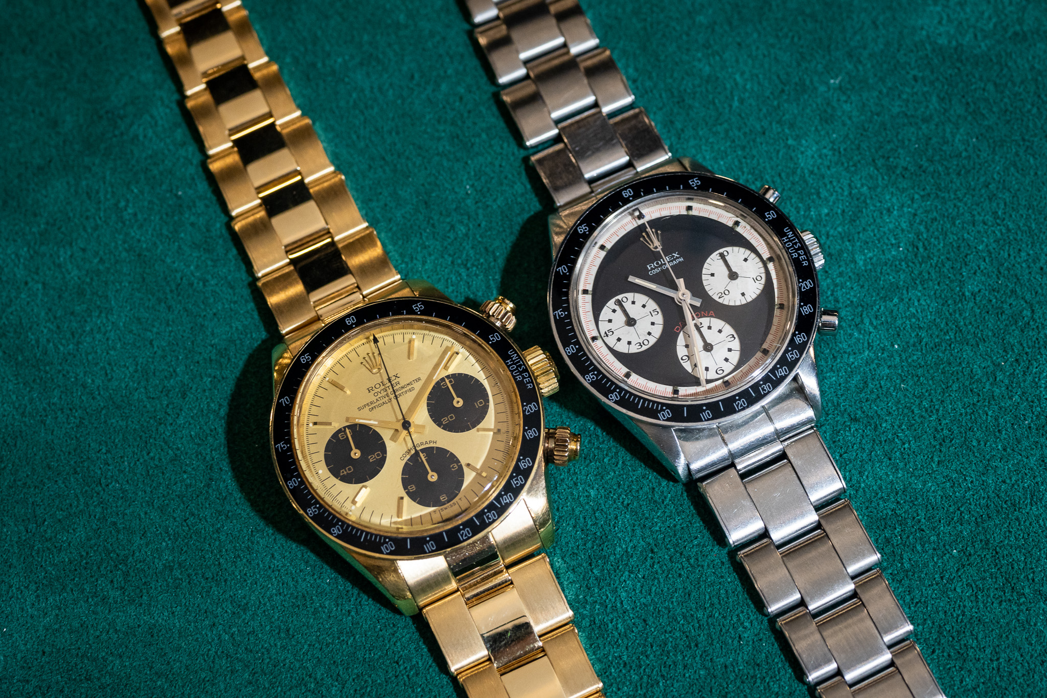 vintage rolex daytonas gold and steel