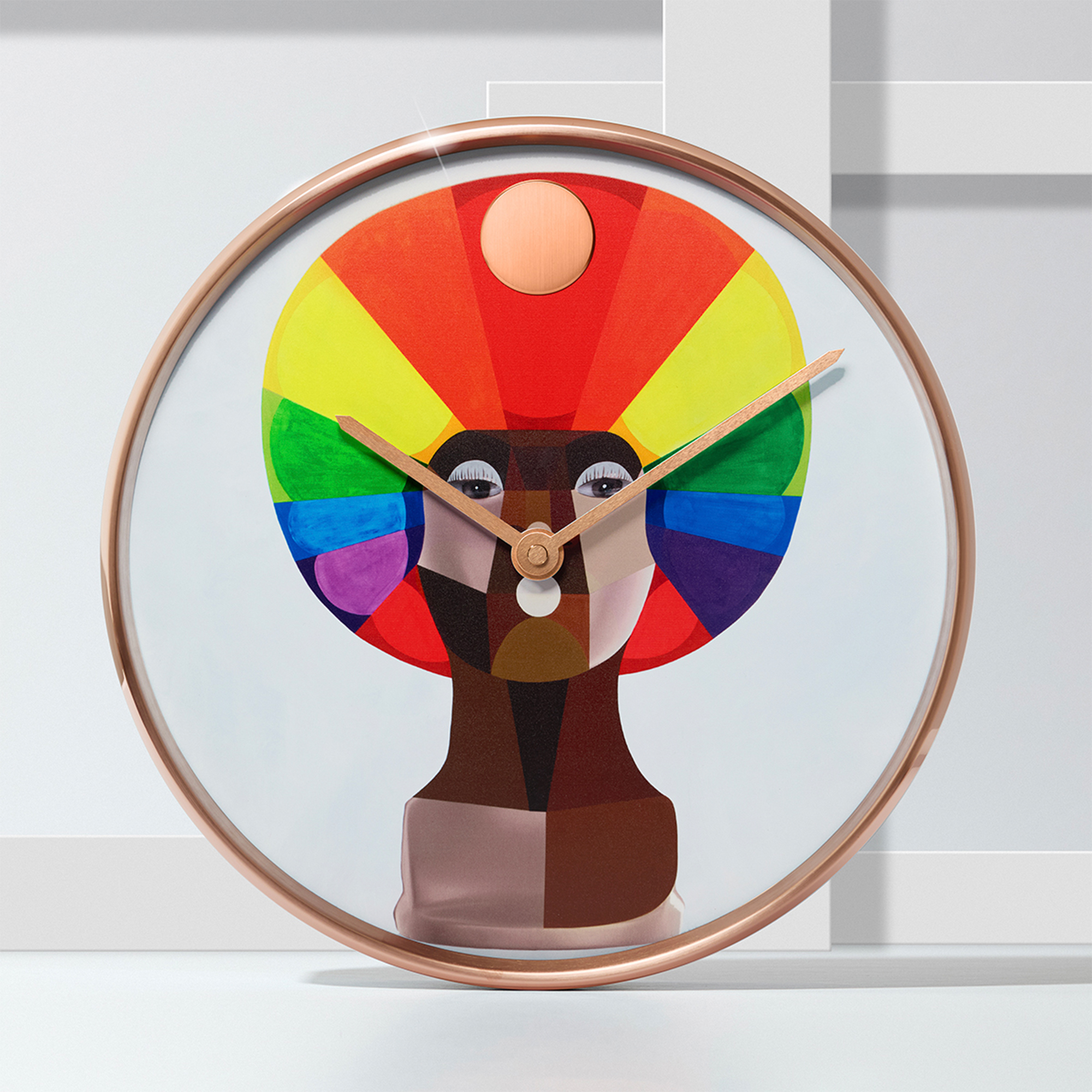 Movado x Derrick Adams "Style Variation" Wall Clock