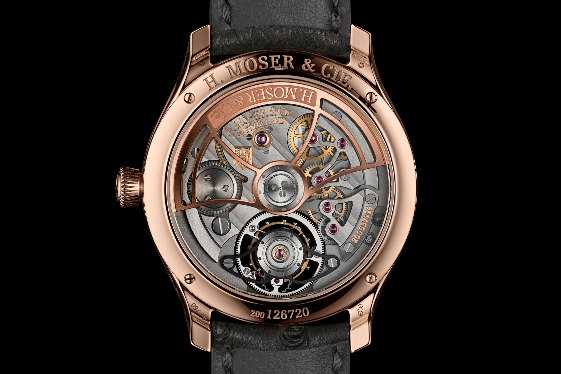 Caseback of Endeavour Tourbillon