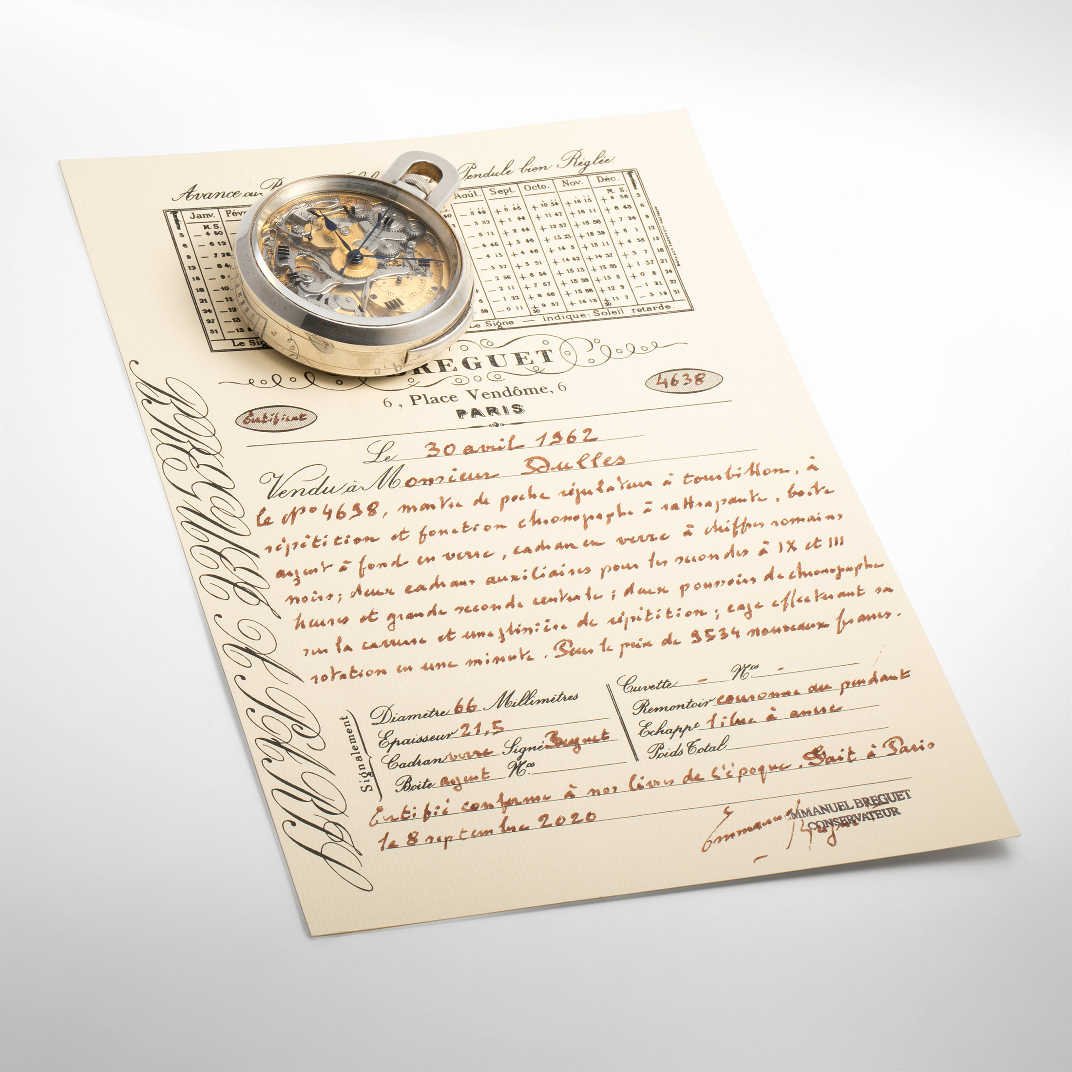 Lot 119, a Breguet pocket watch.