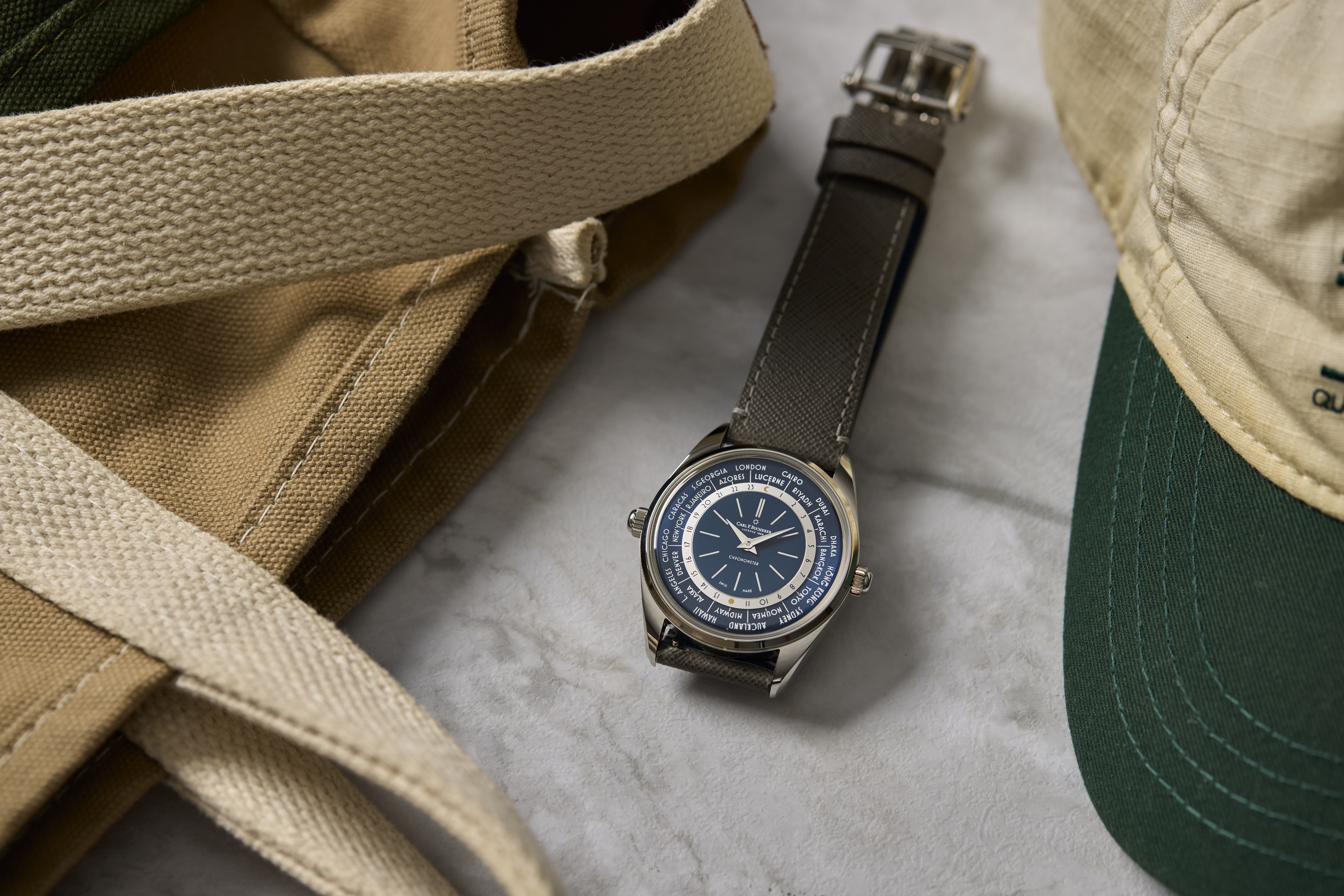 watch on marble table