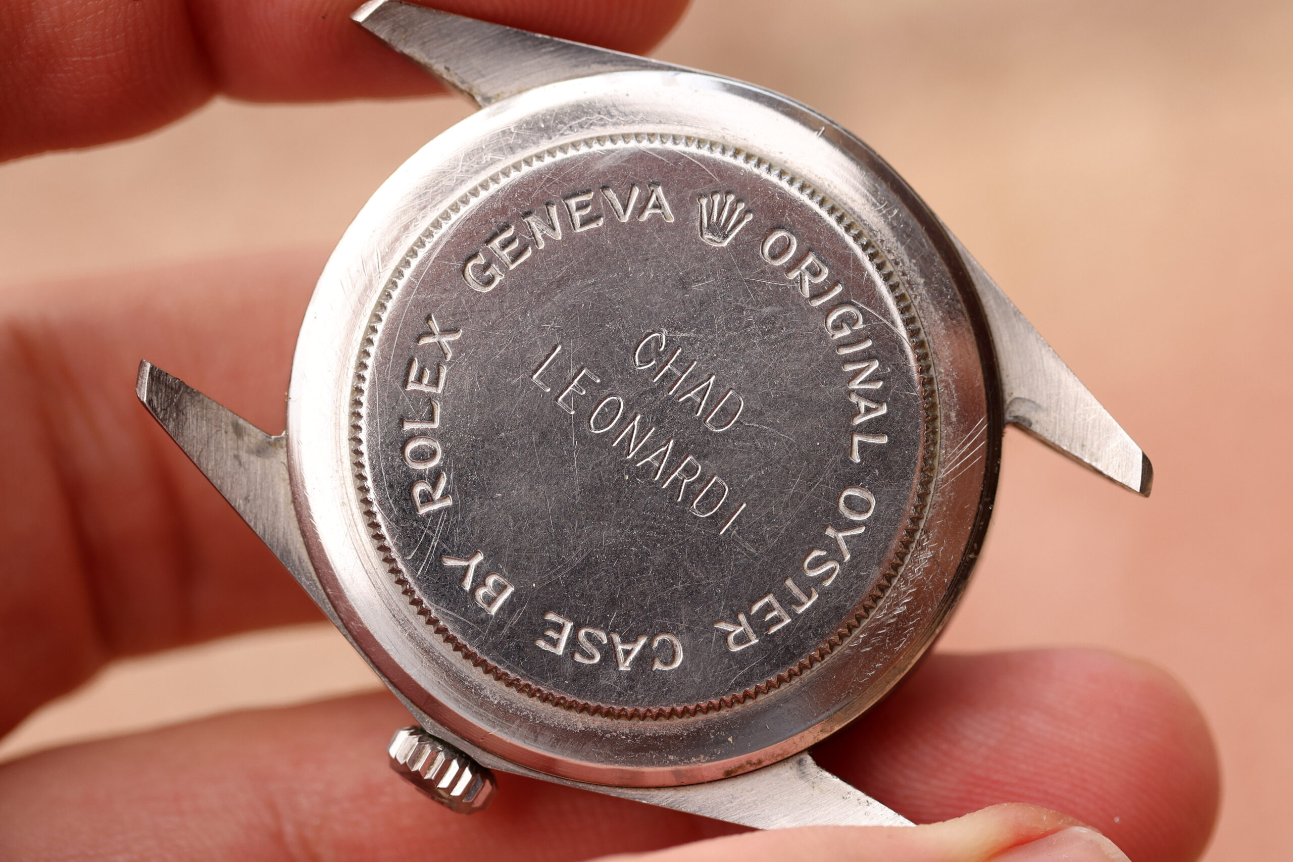 A vintage Tudor caseback
