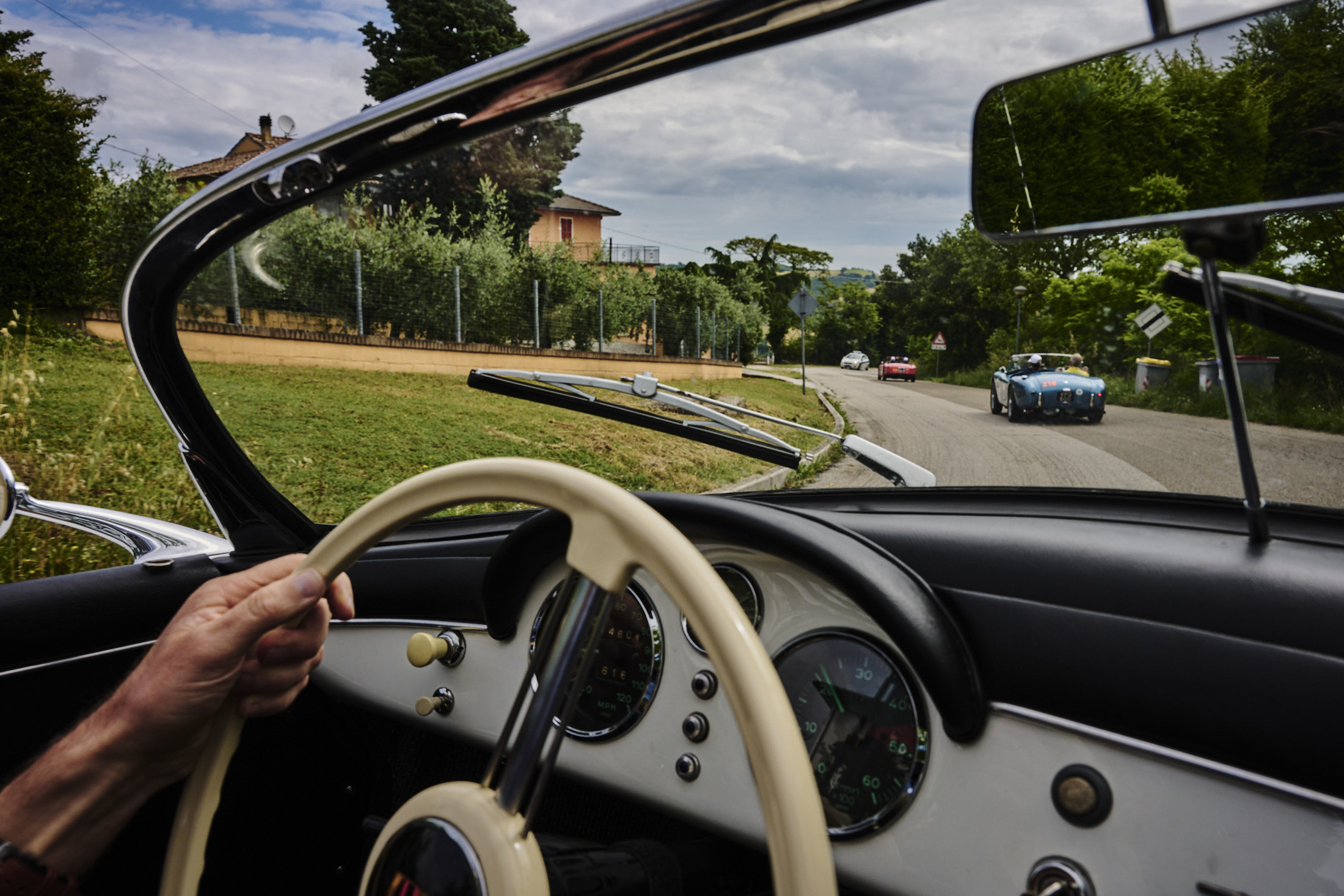 Cars through the windshield
