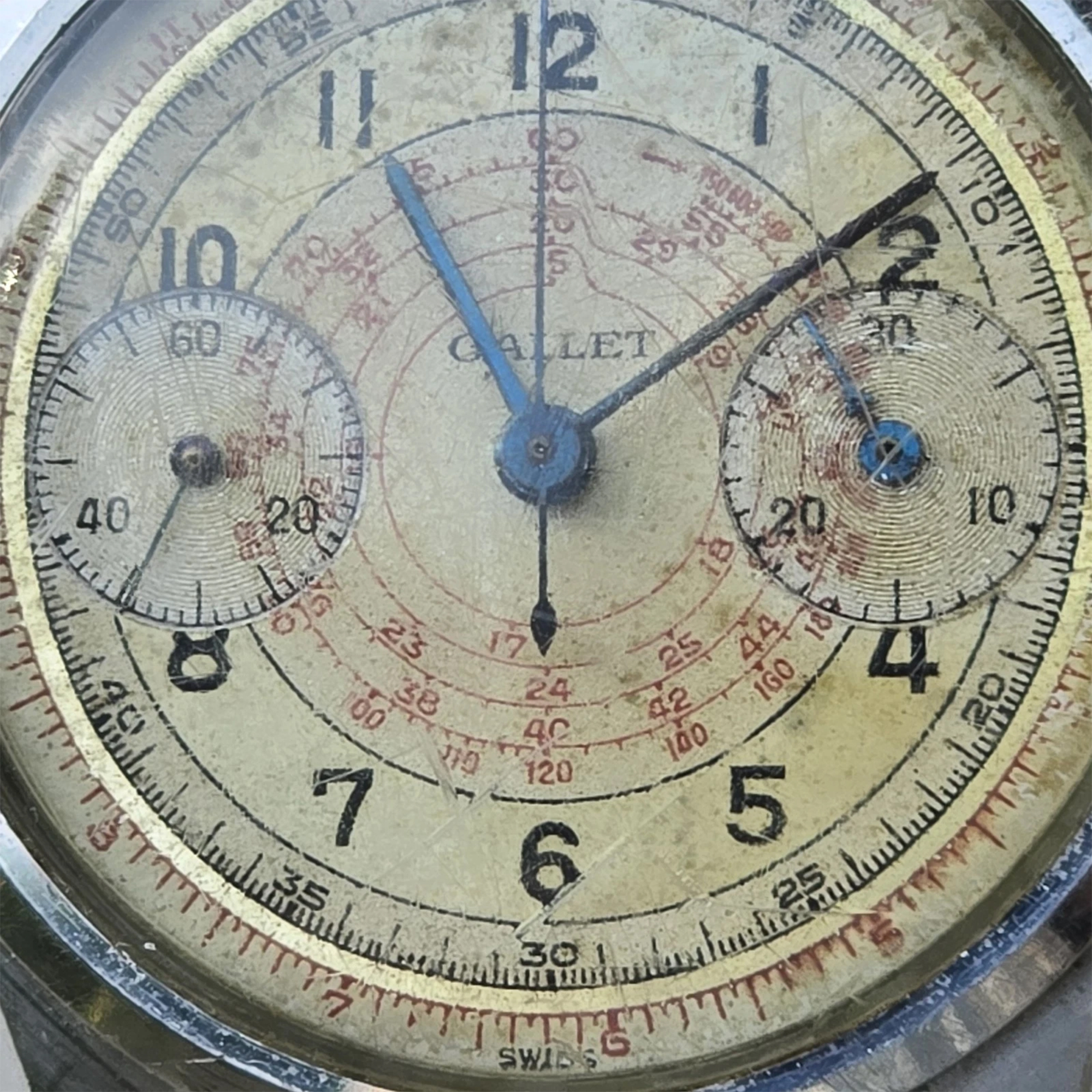 A 1940s Gallet MultiChron 30M ‘Clamshell’ Chronograph