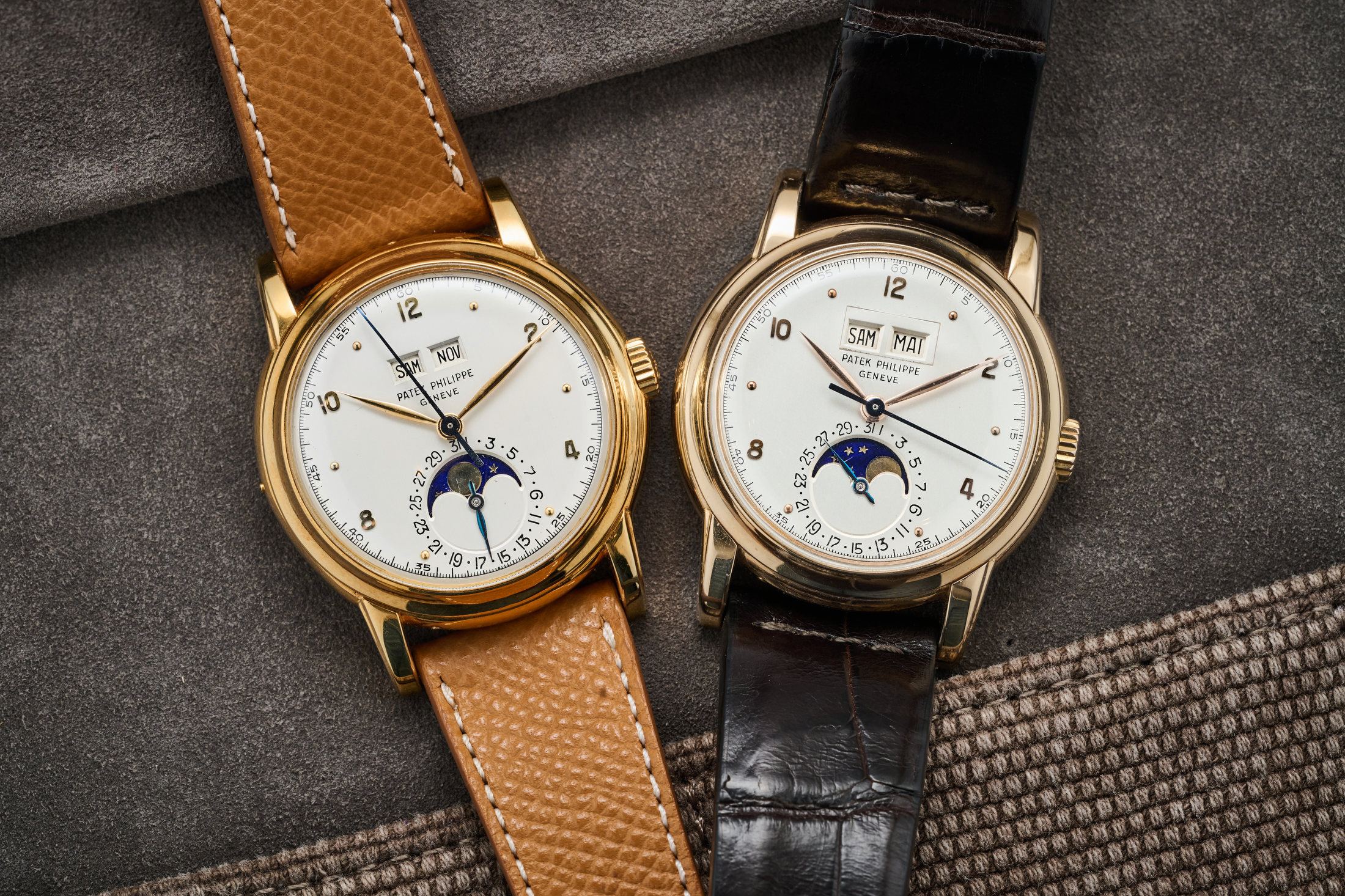Patek 2497 first series in yellow, white, and rose gold