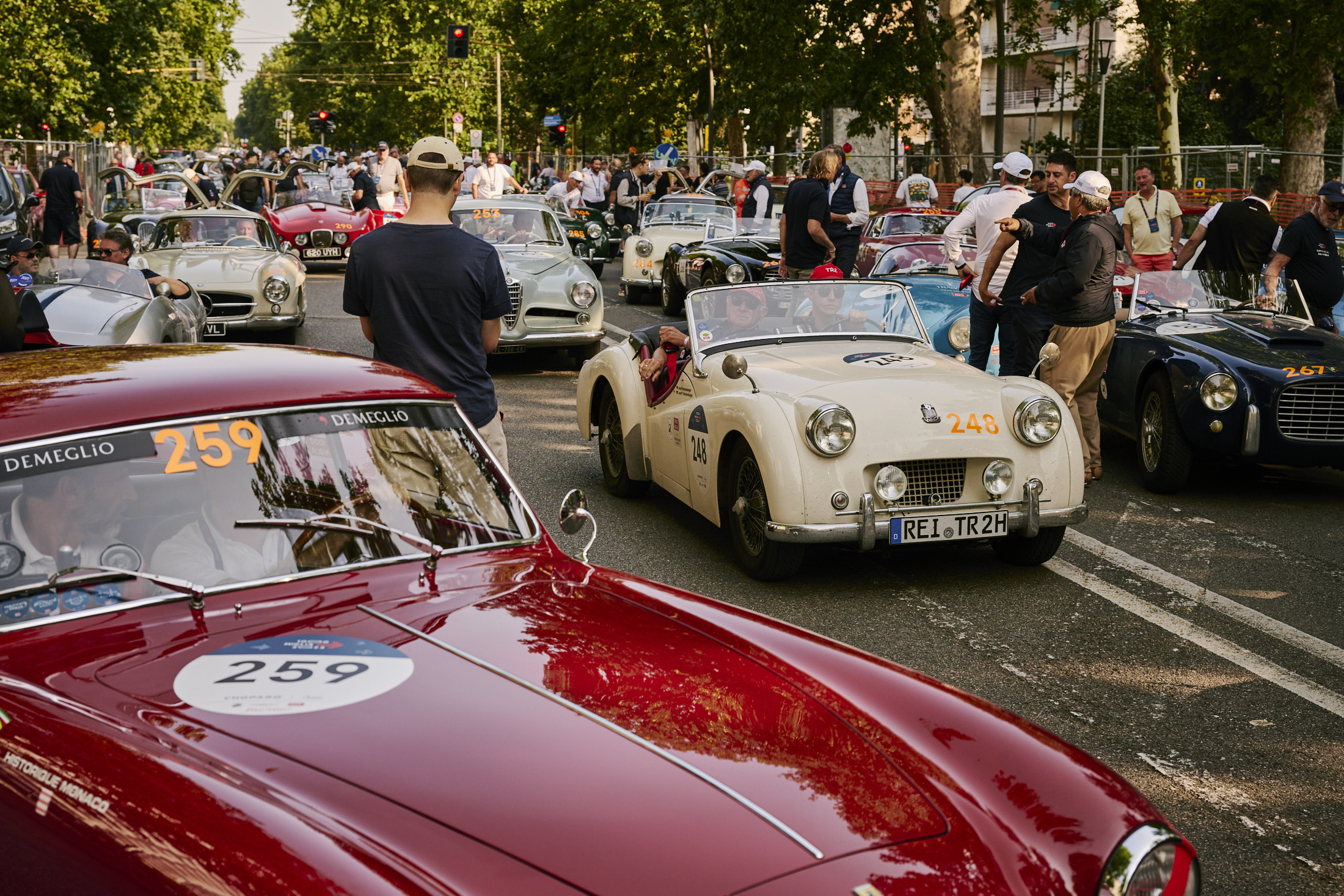 Lineup for the start