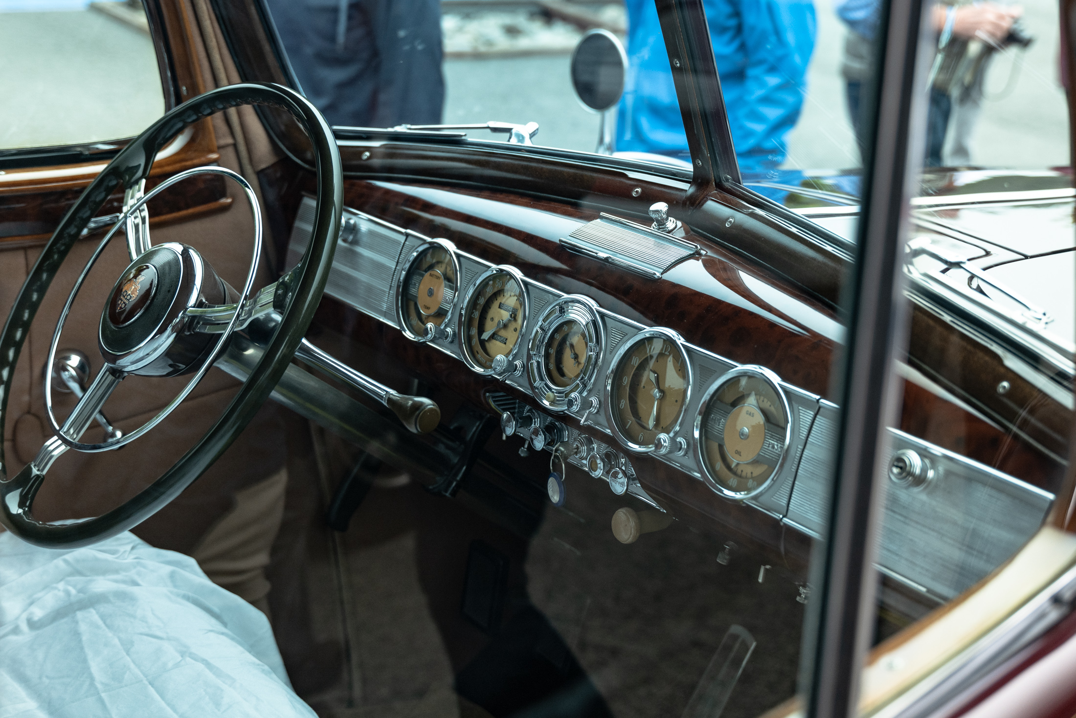 a car dashboard