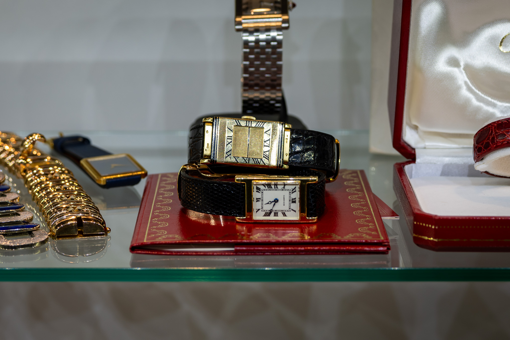 two cartier tanks
