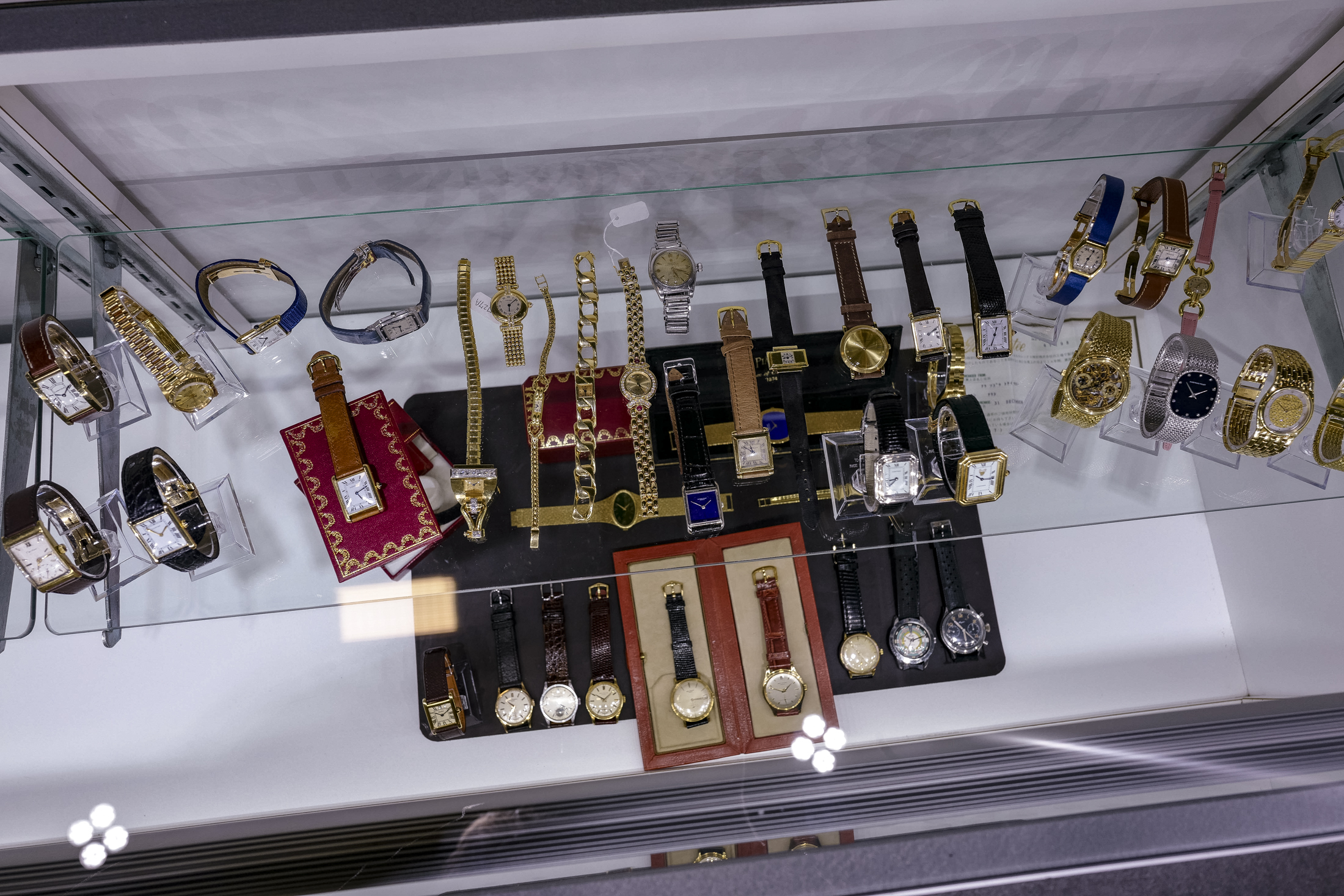 Watches at the show.