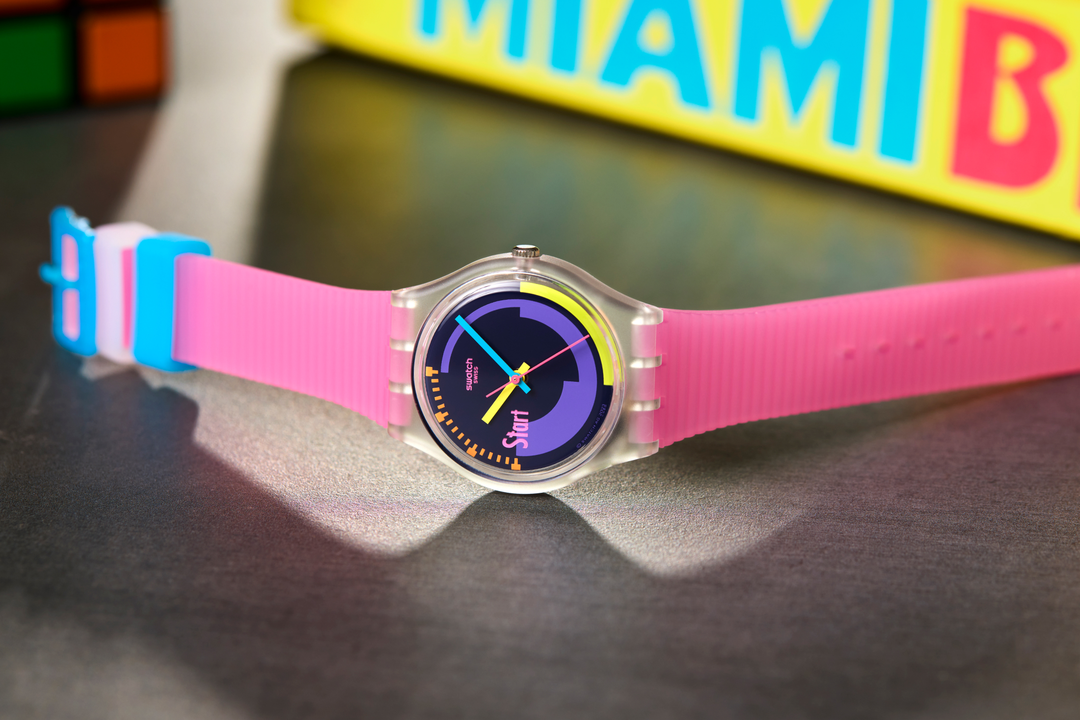 Swatch Neon Pink Podium