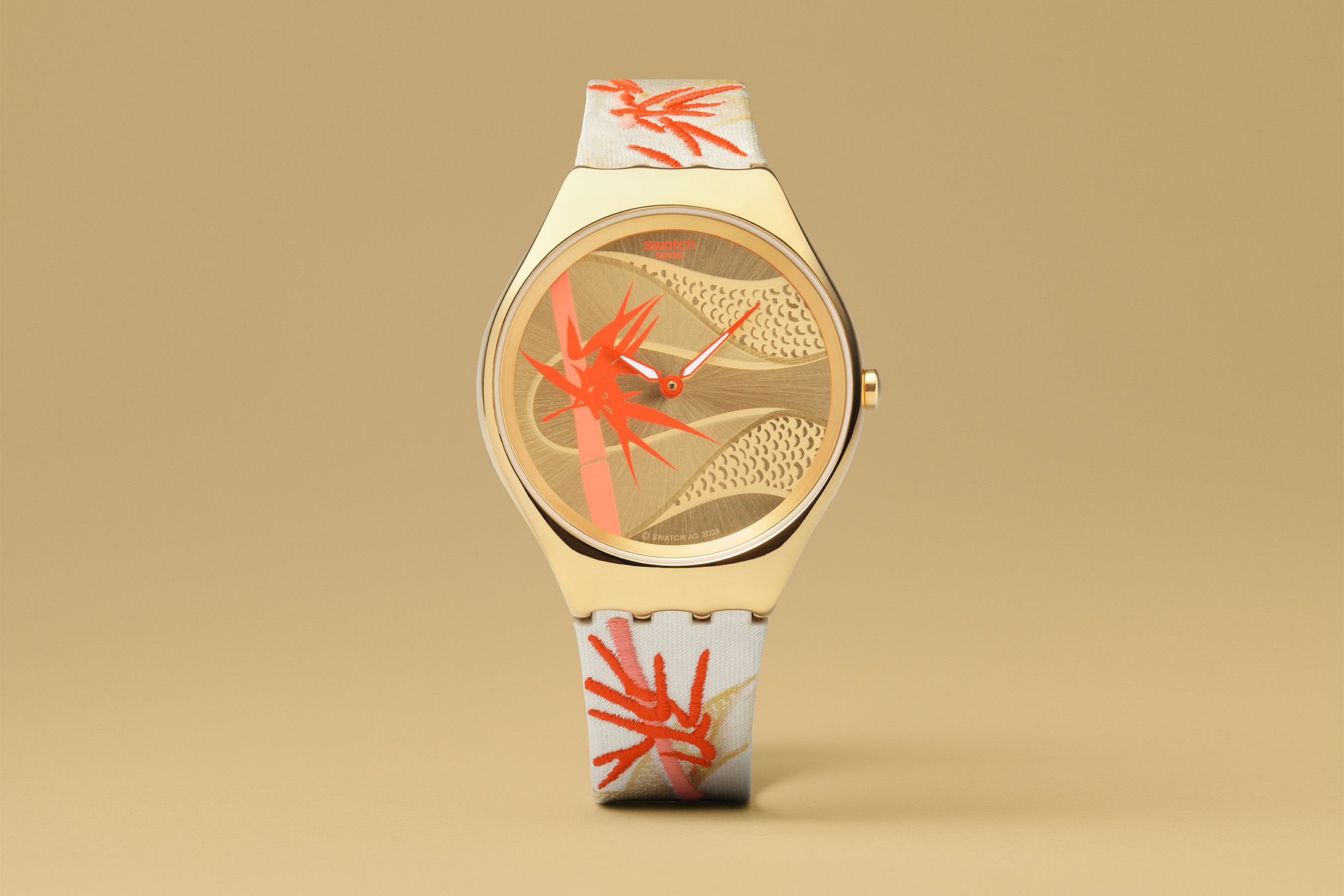 Swatch Golden Red Bamboo