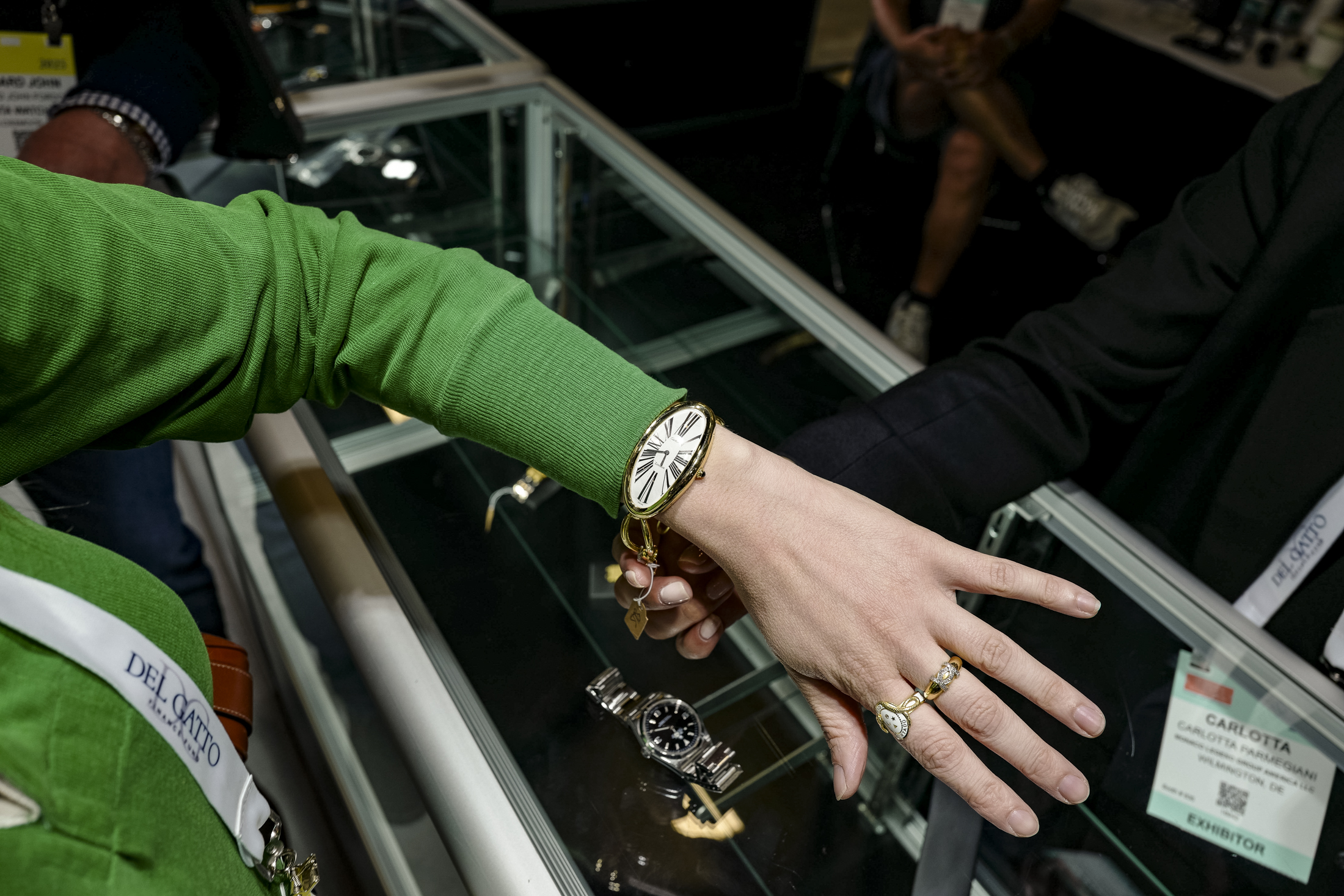 A Cartier Maxi Oval.