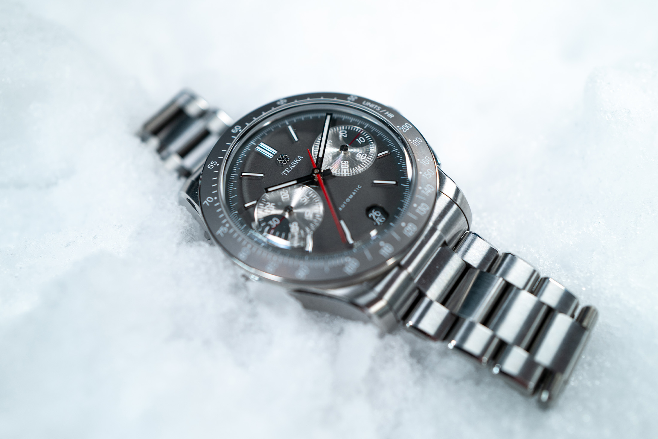 Hands-On: Traska Chronograph Tungsten Gray
