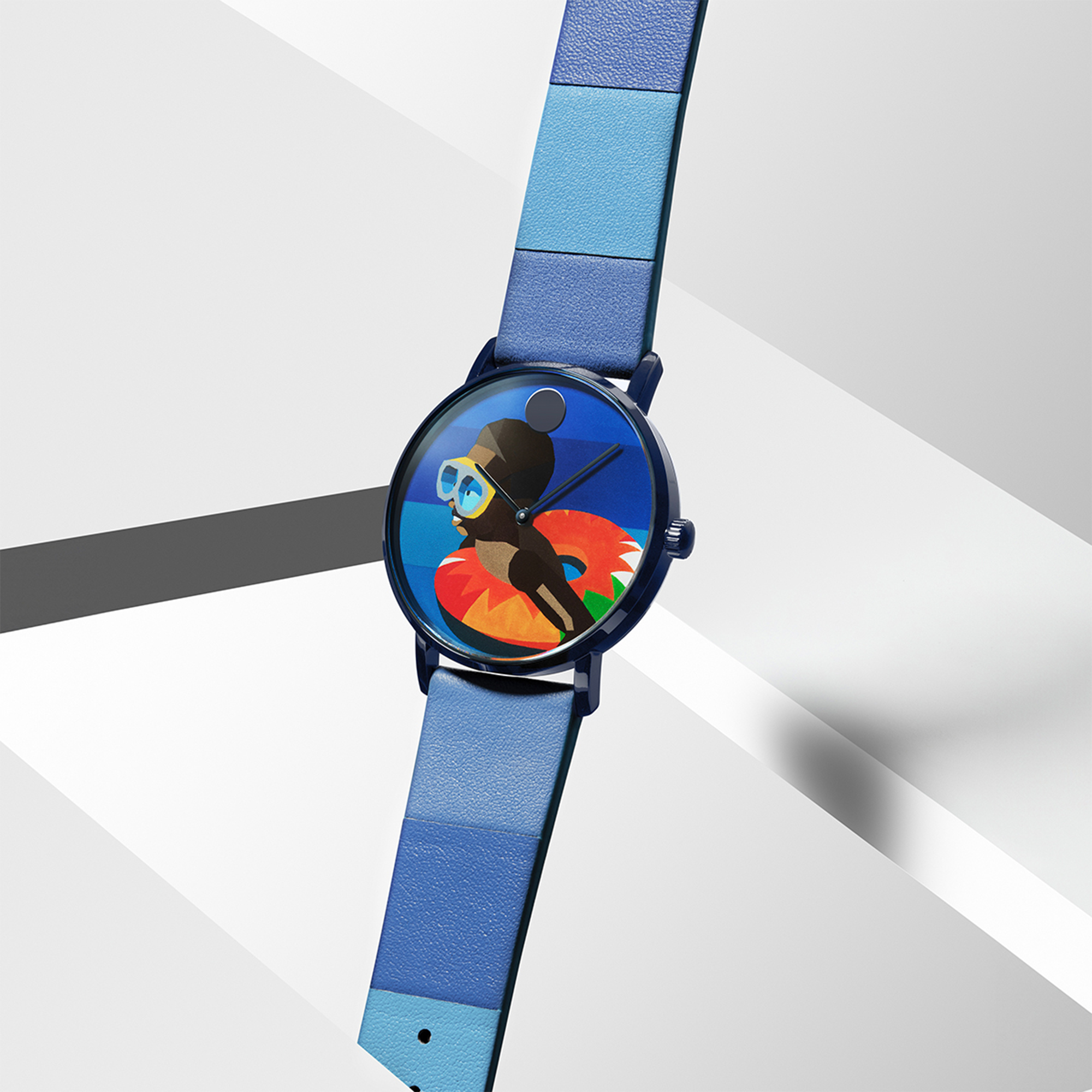 Movado x Derrick Adams "Floater" 