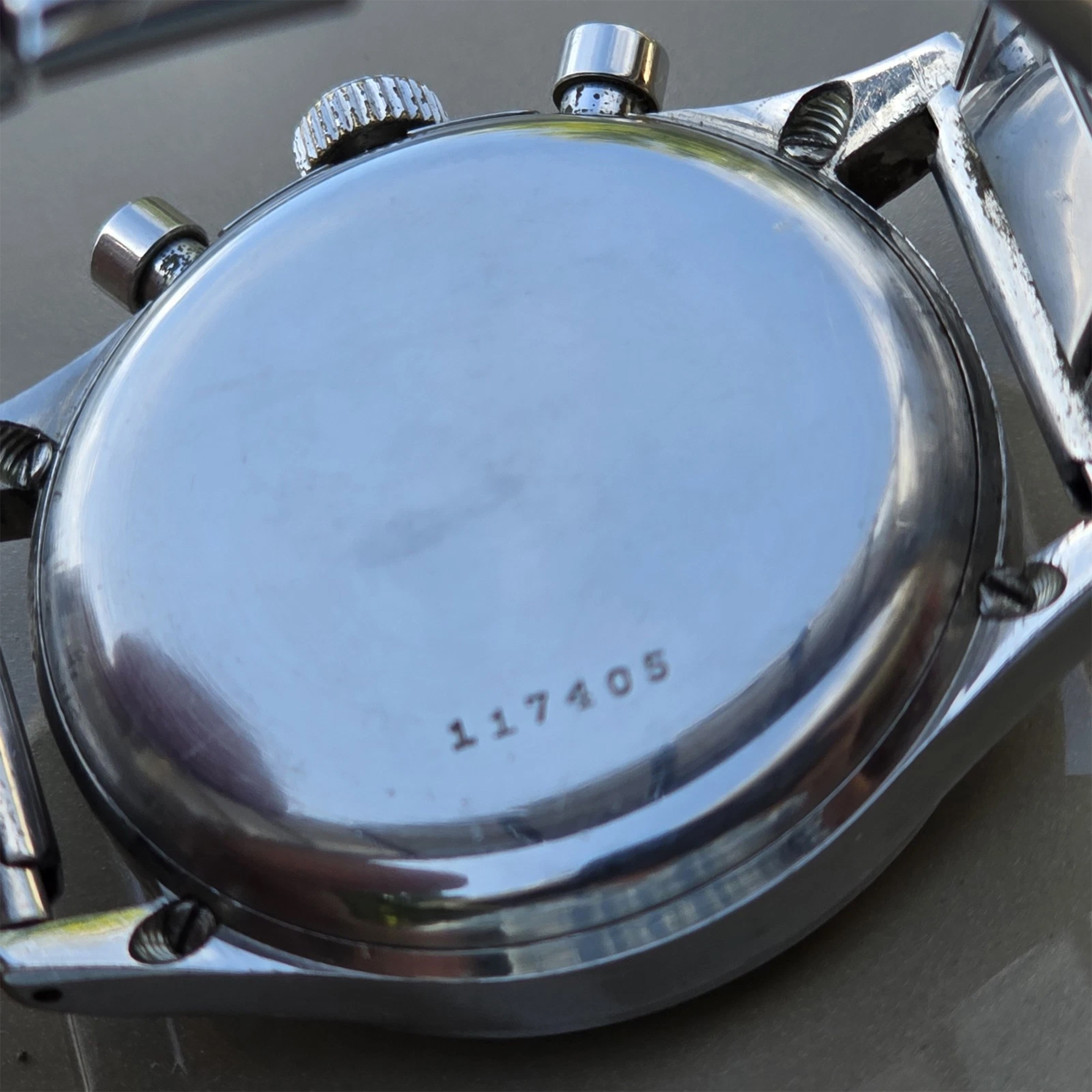 A 1940s Gallet MultiChron 30M ‘Clamshell’ Chronograph