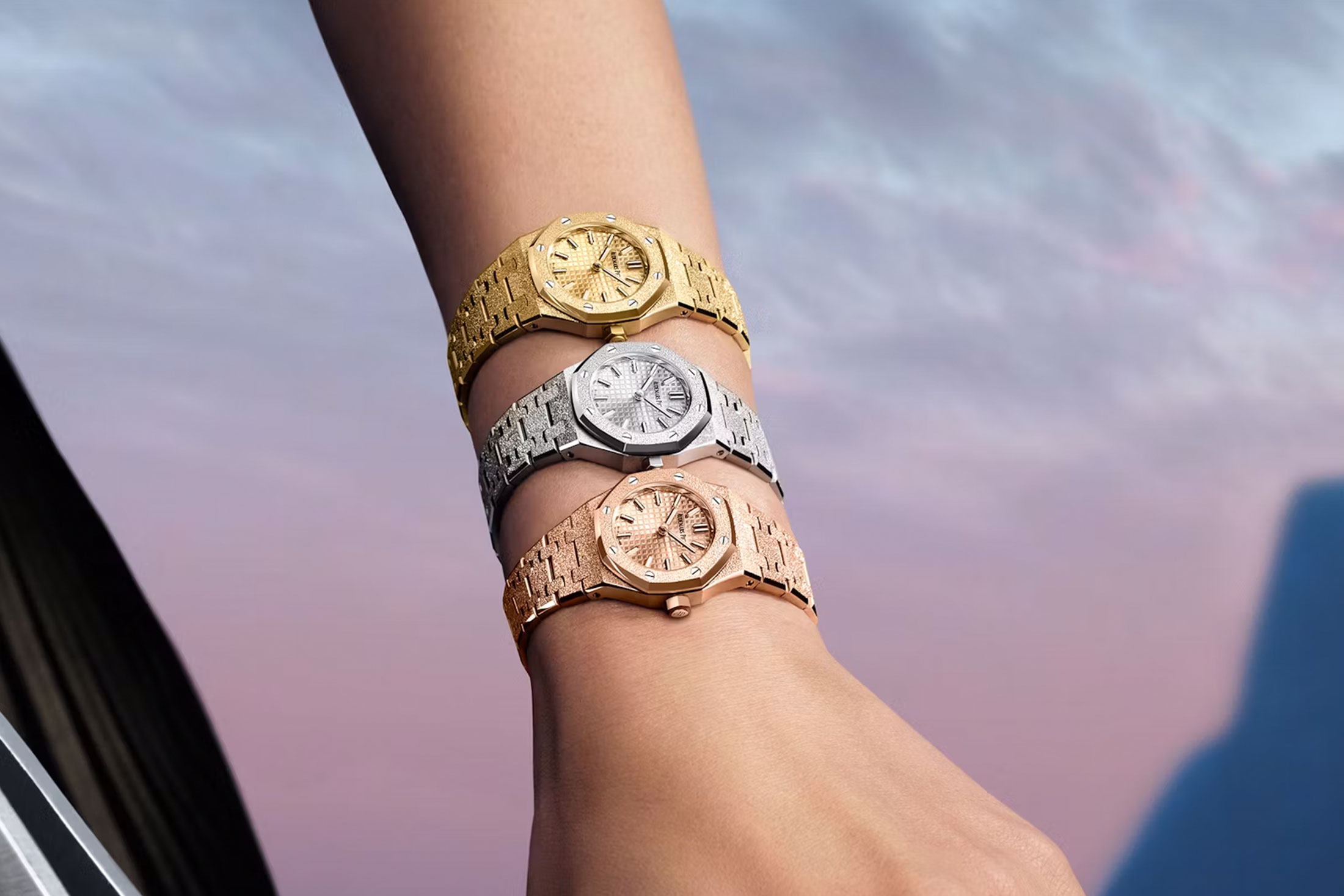 Audemars Piguet Royal Oak Mini Frosted Gold Quartz
