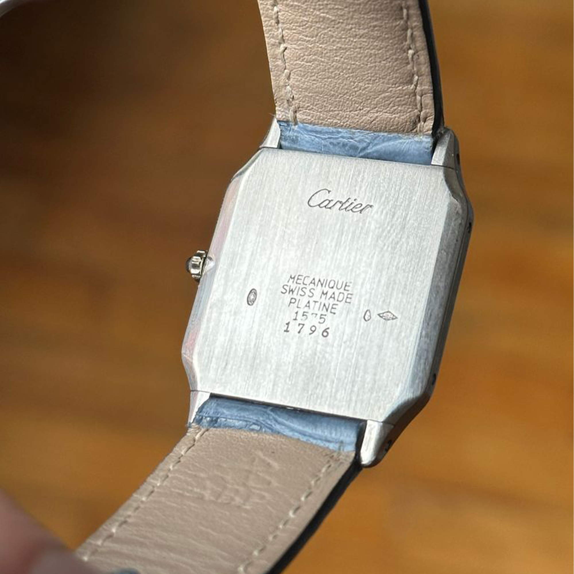 A platinum Cartier Santos