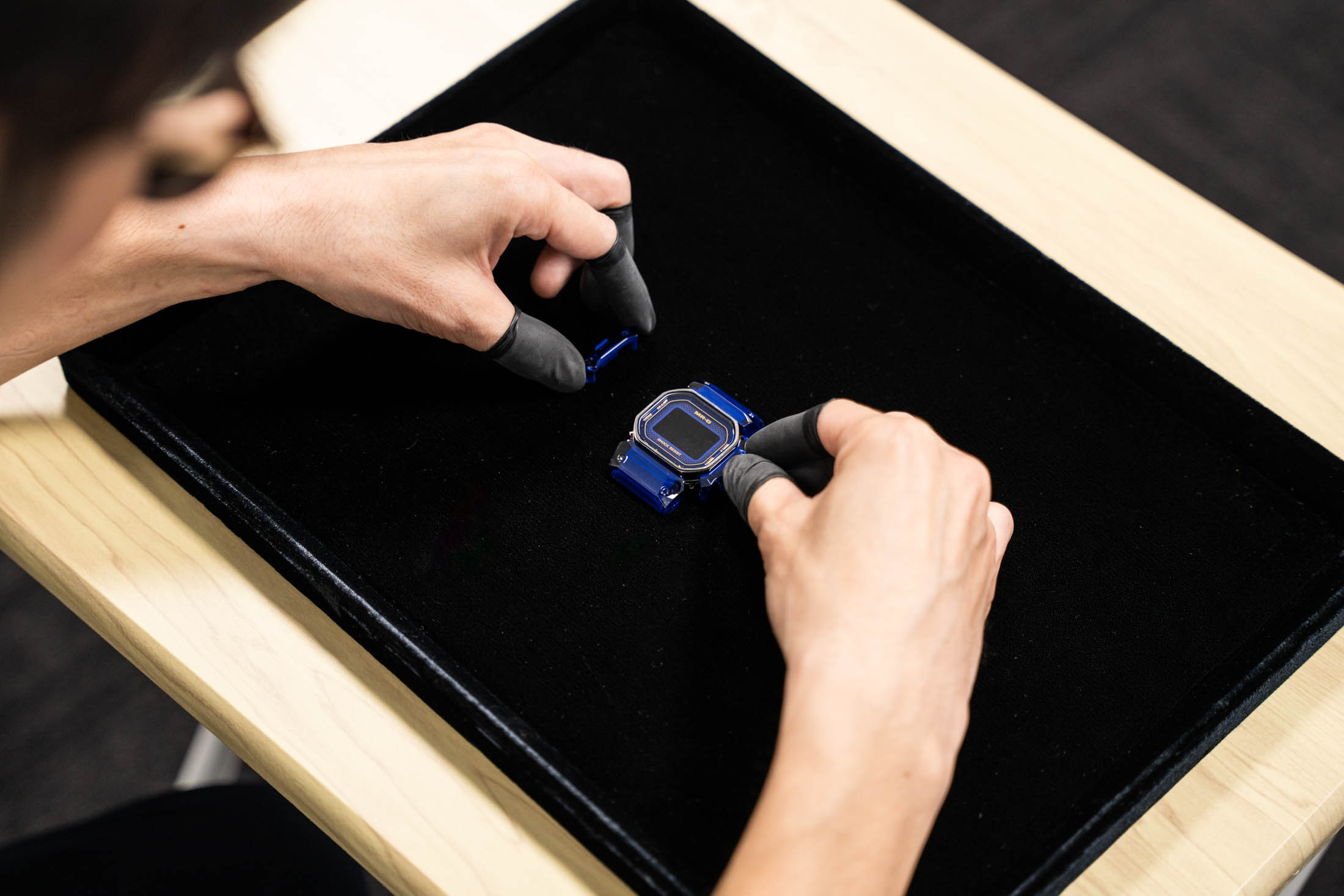 Hands-On: G-SHOCK Reveals The MRG-D5000 “Blue Rose Project” In Sapphire
