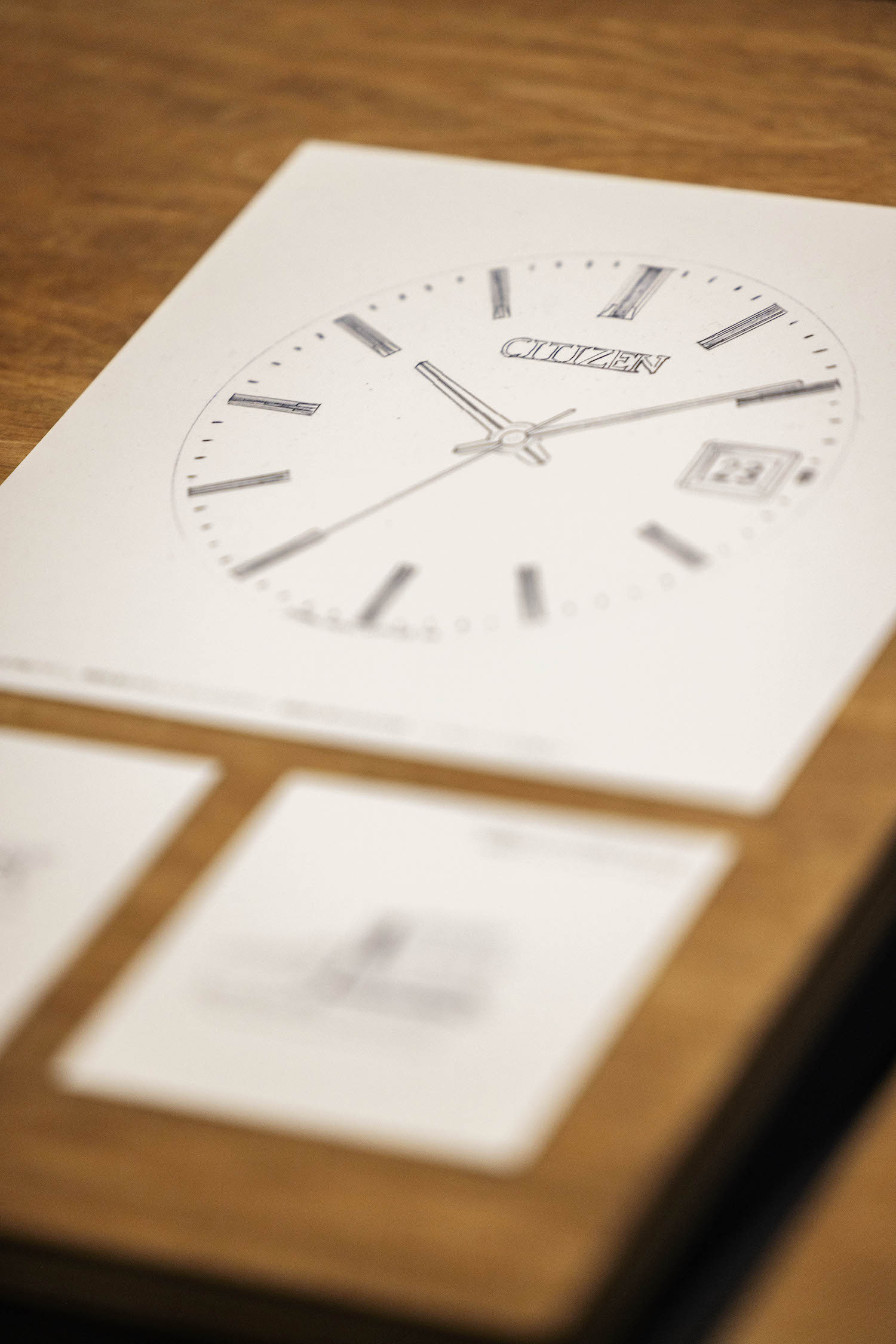 A citizen watch sketch