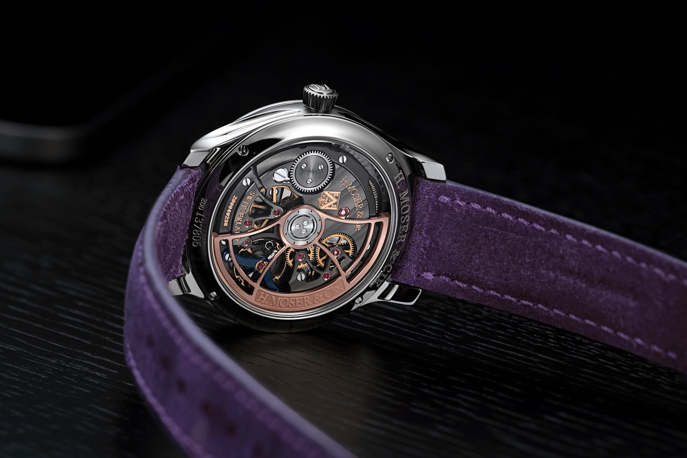 Purple Caseback slanted shot