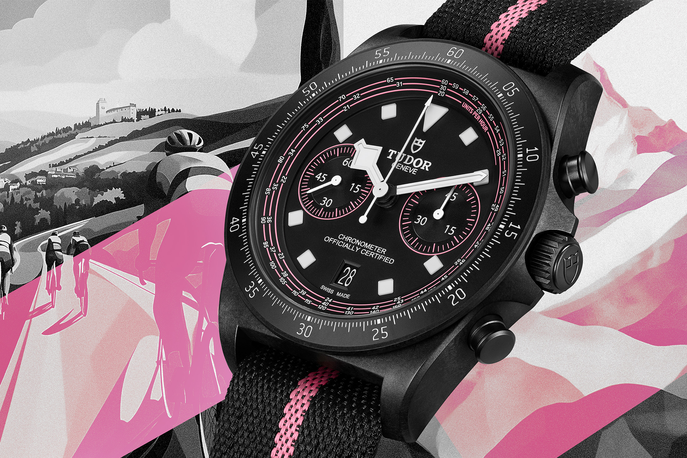tudor fxd chrono pink