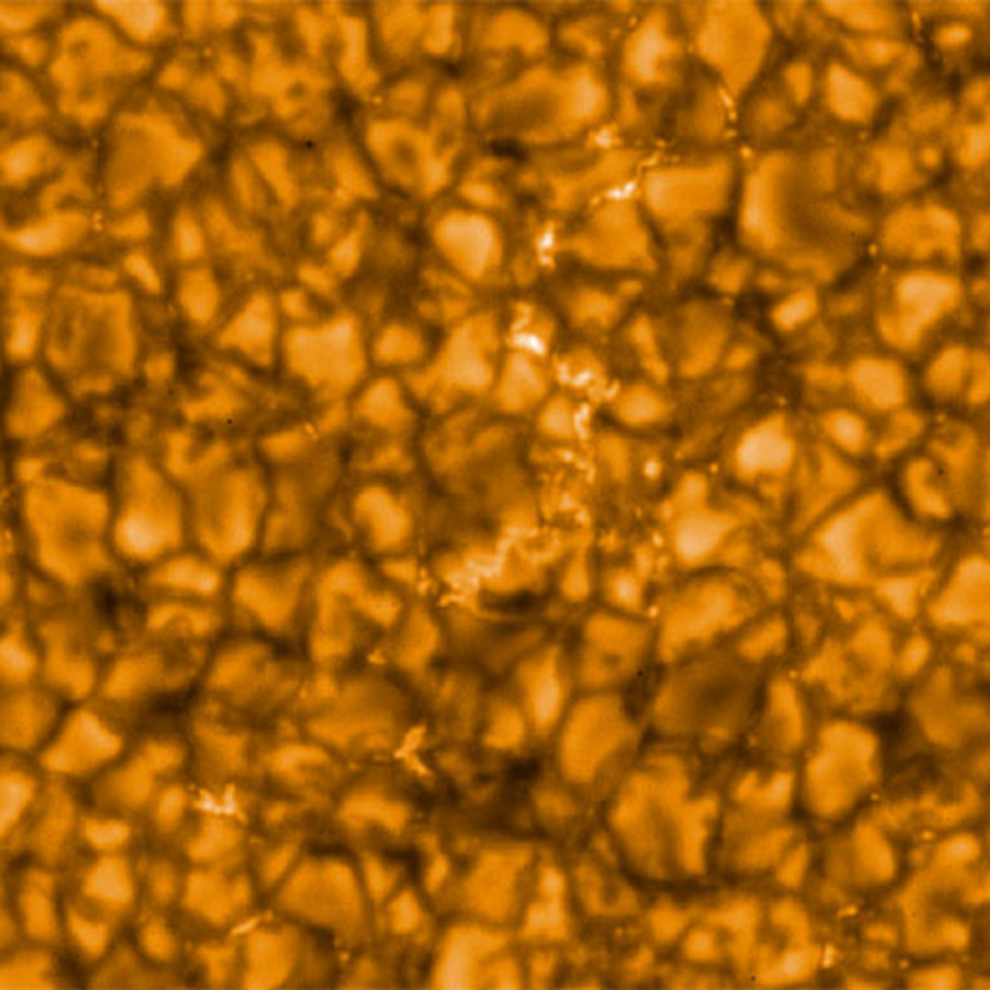 Convection cells, surface of the Sun