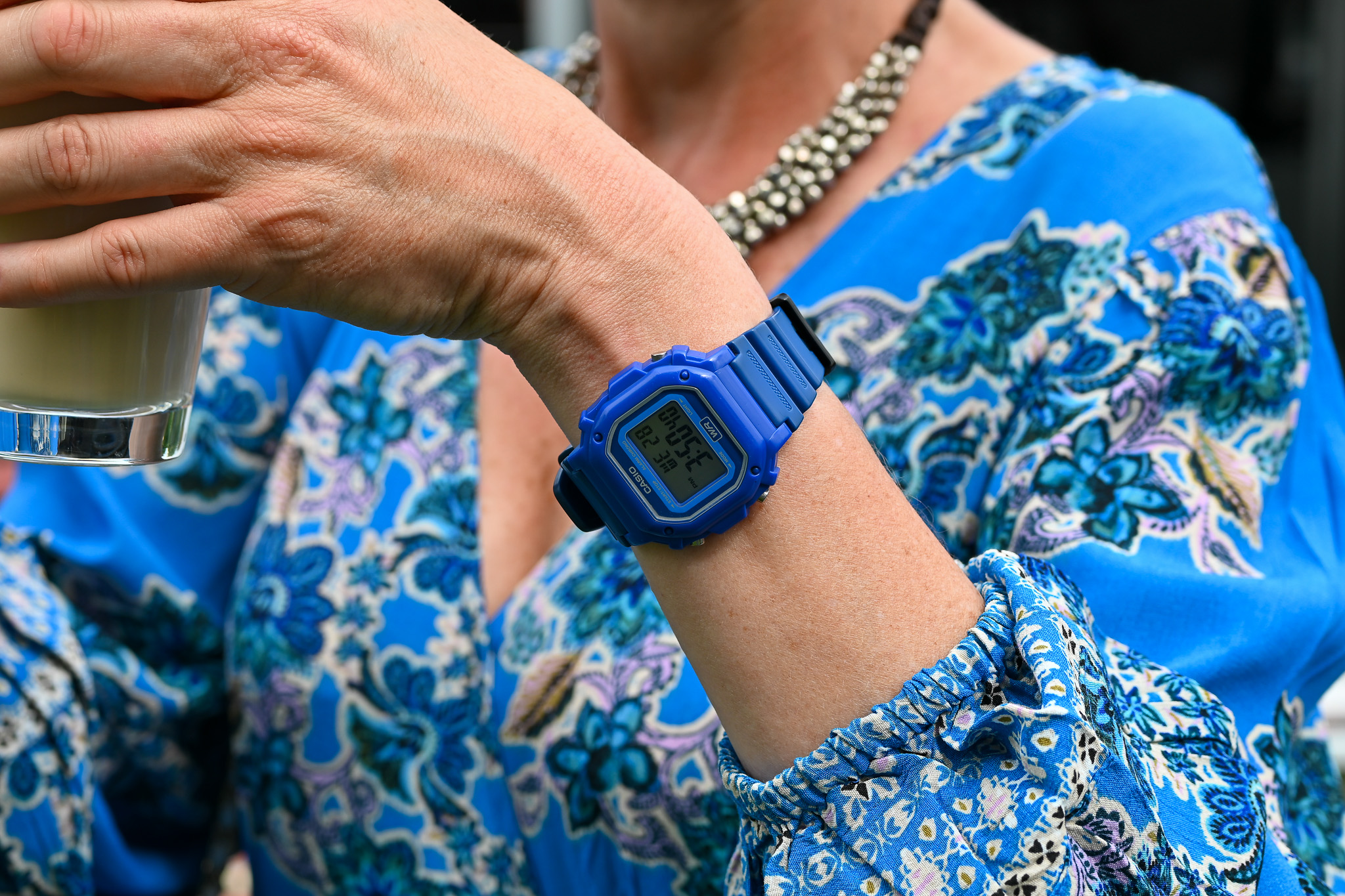 blue casio