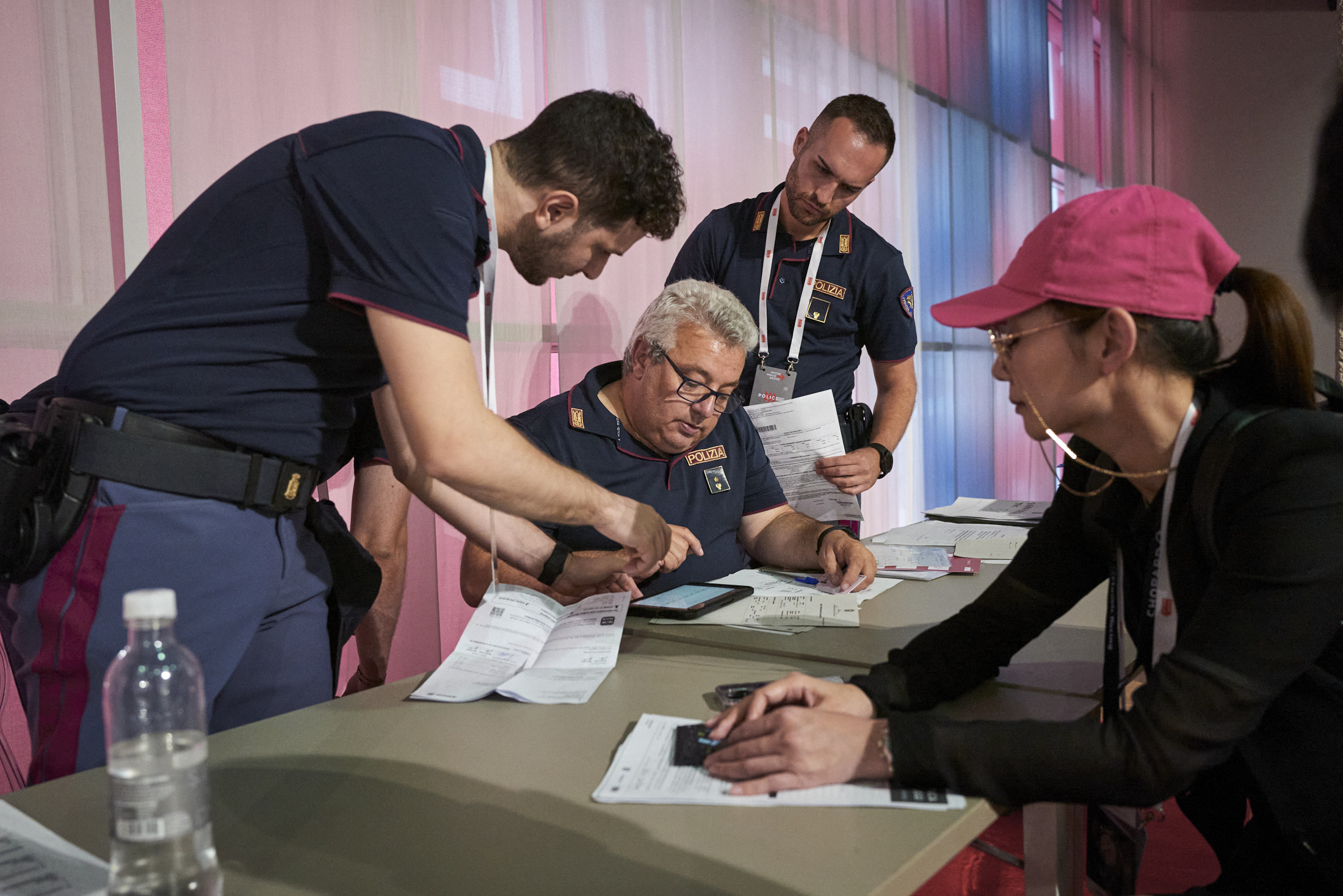 Police checking licenses