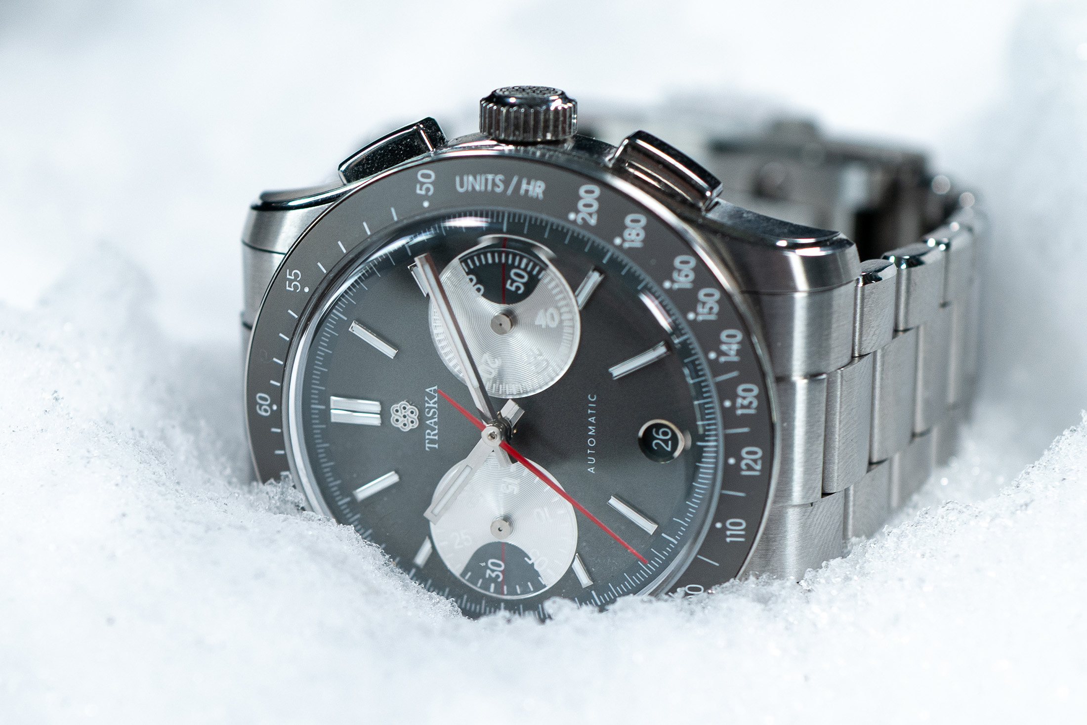 Hands-On: Traska Chronograph Tungsten Gray