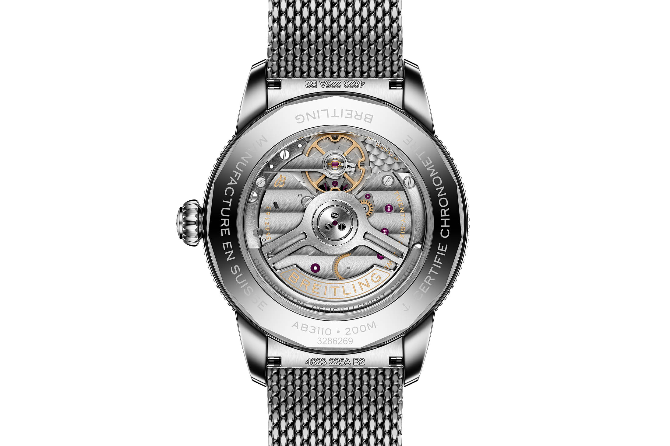 Caseback of new Superocean B31 movement