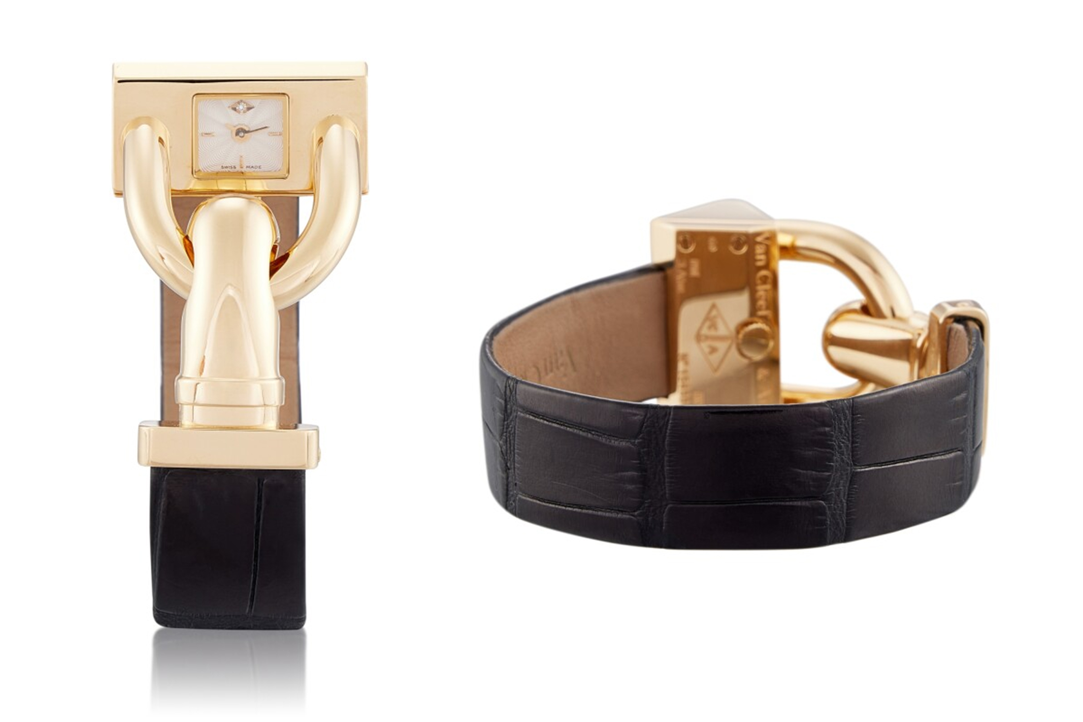 VCA Cadenas on leather