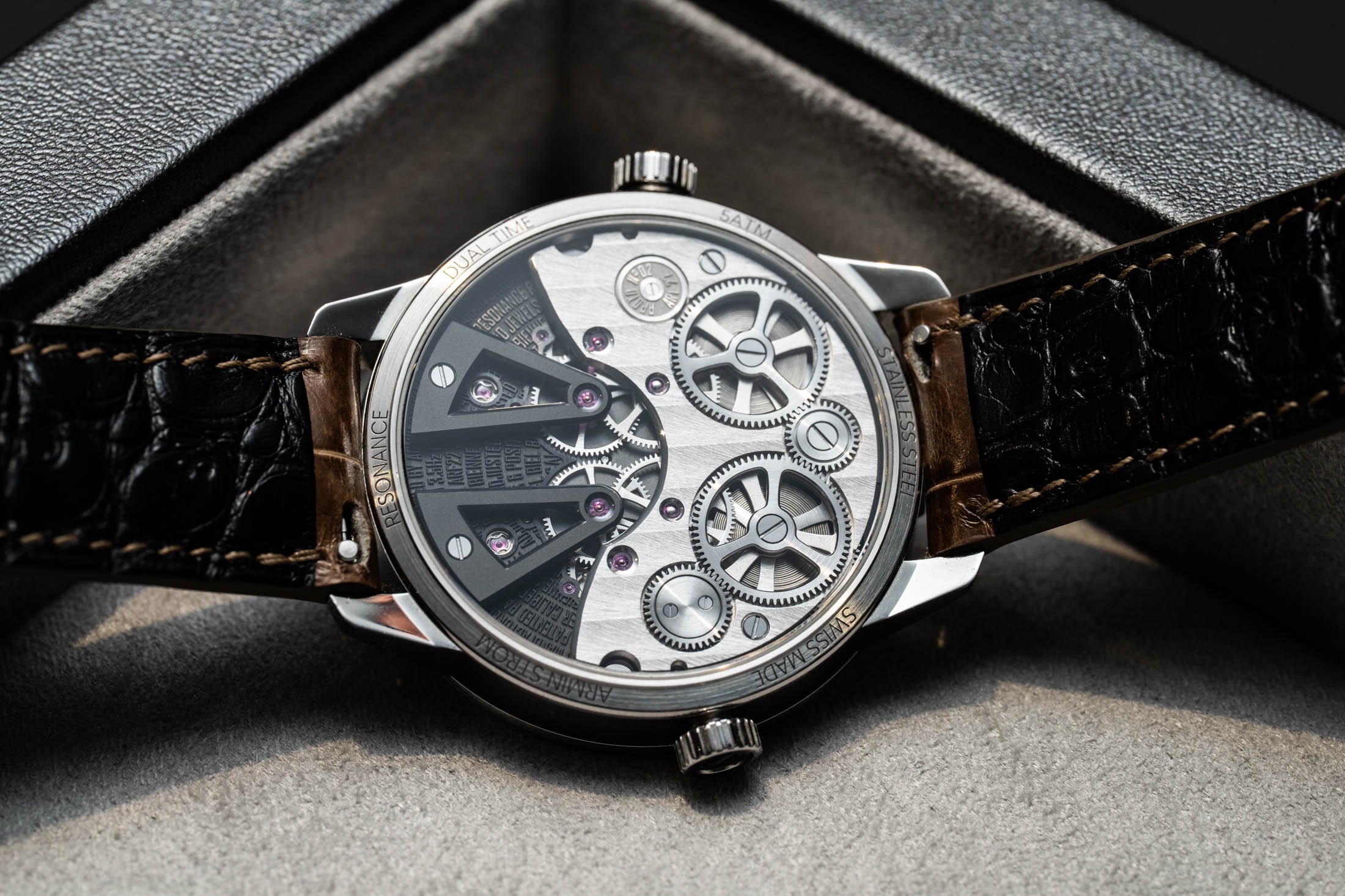 Caseback shot of Armin Strom