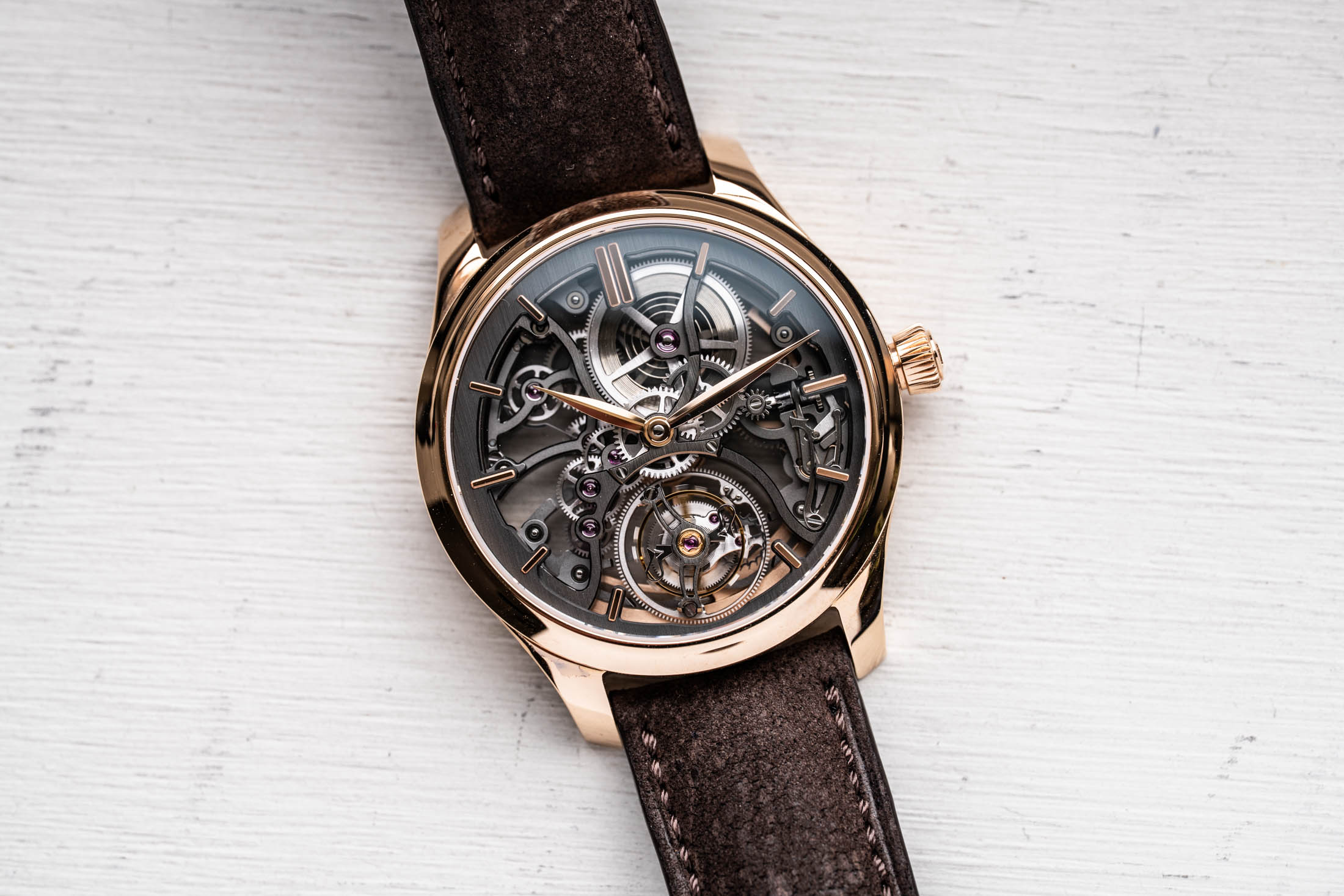 Endeavour Tourbillon Skeleton on table