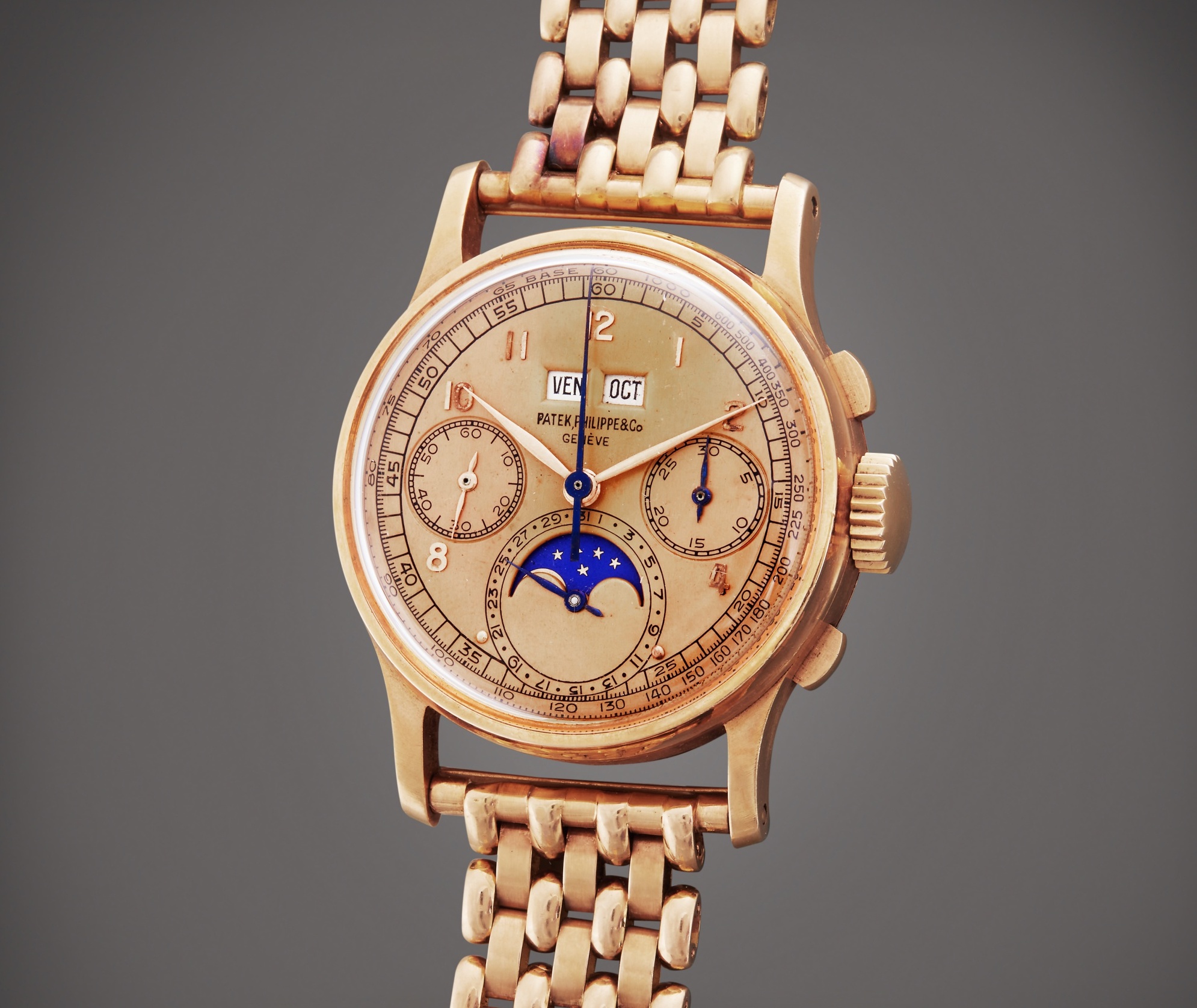 pink on pink patek philippe 1518 perpetual calendar chronograph