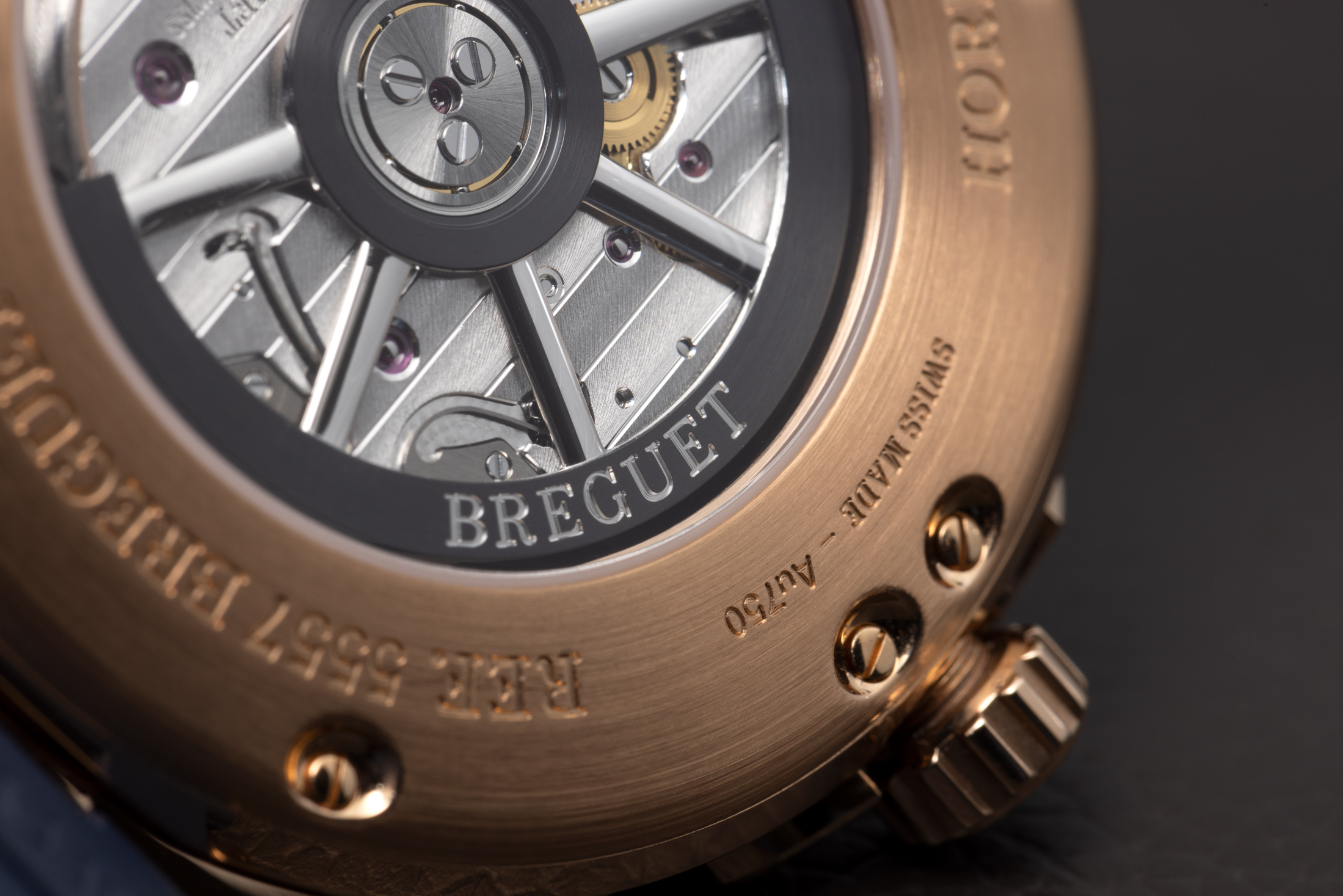 Breguet Hora Mundi movement, showing rotor