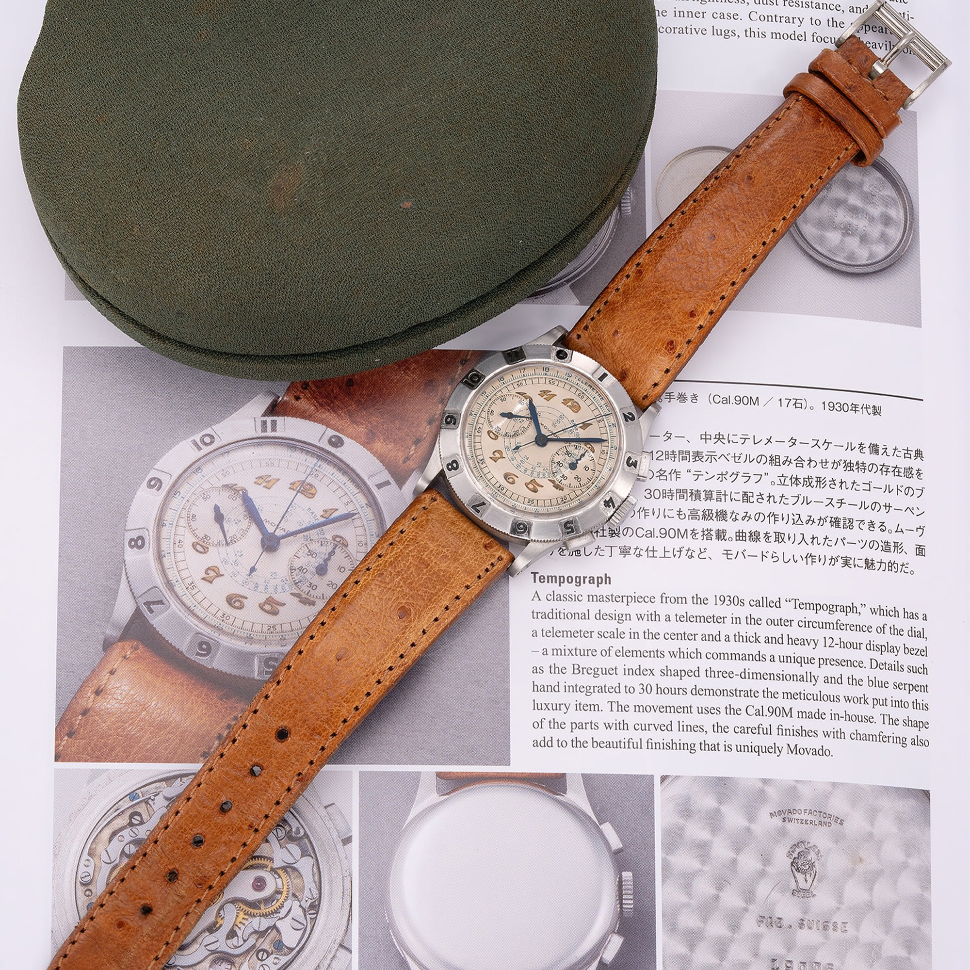 A 1940s Movado Tempograph Ref. 19006