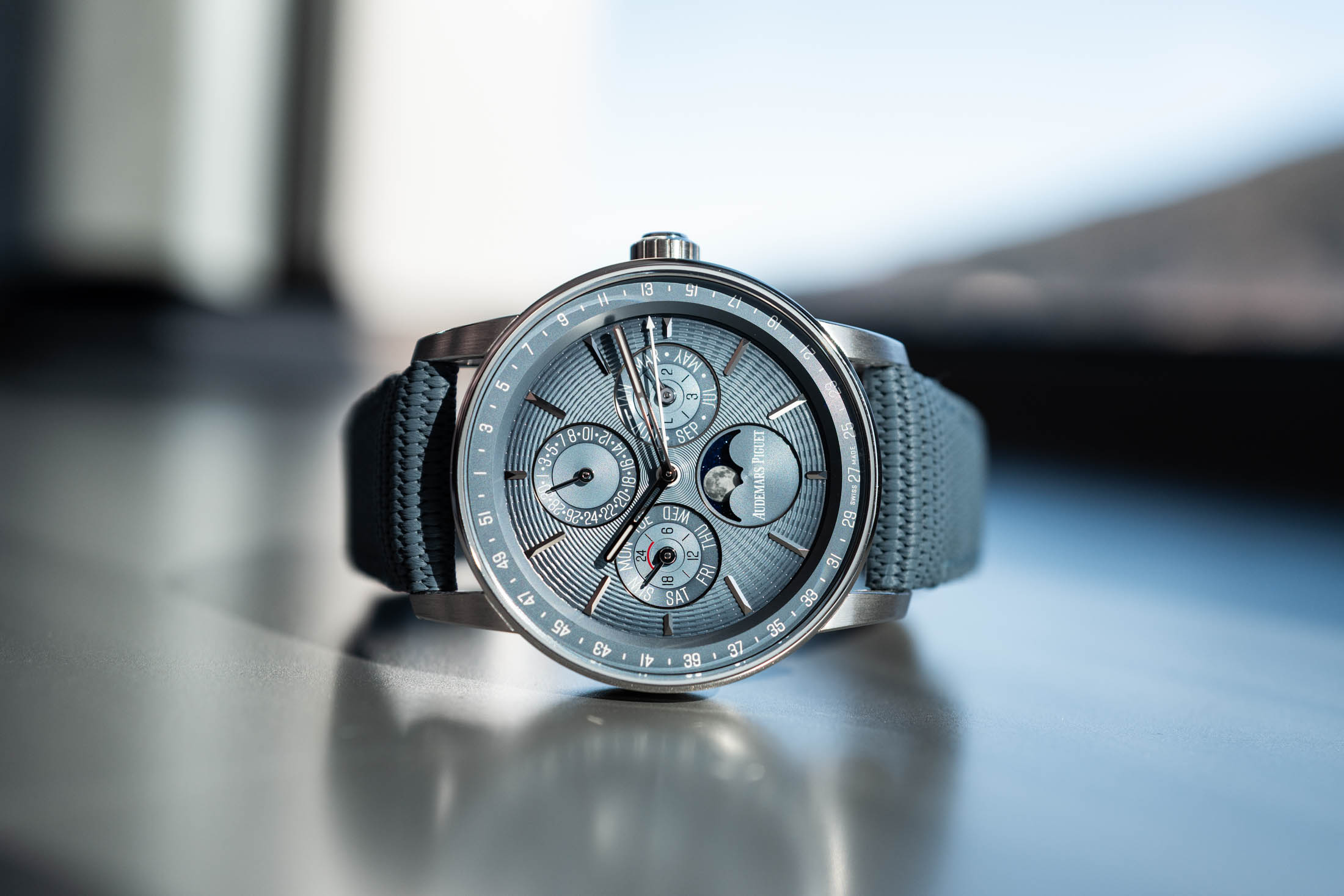 Code 11.59 White Gold Perpetual Calendar
