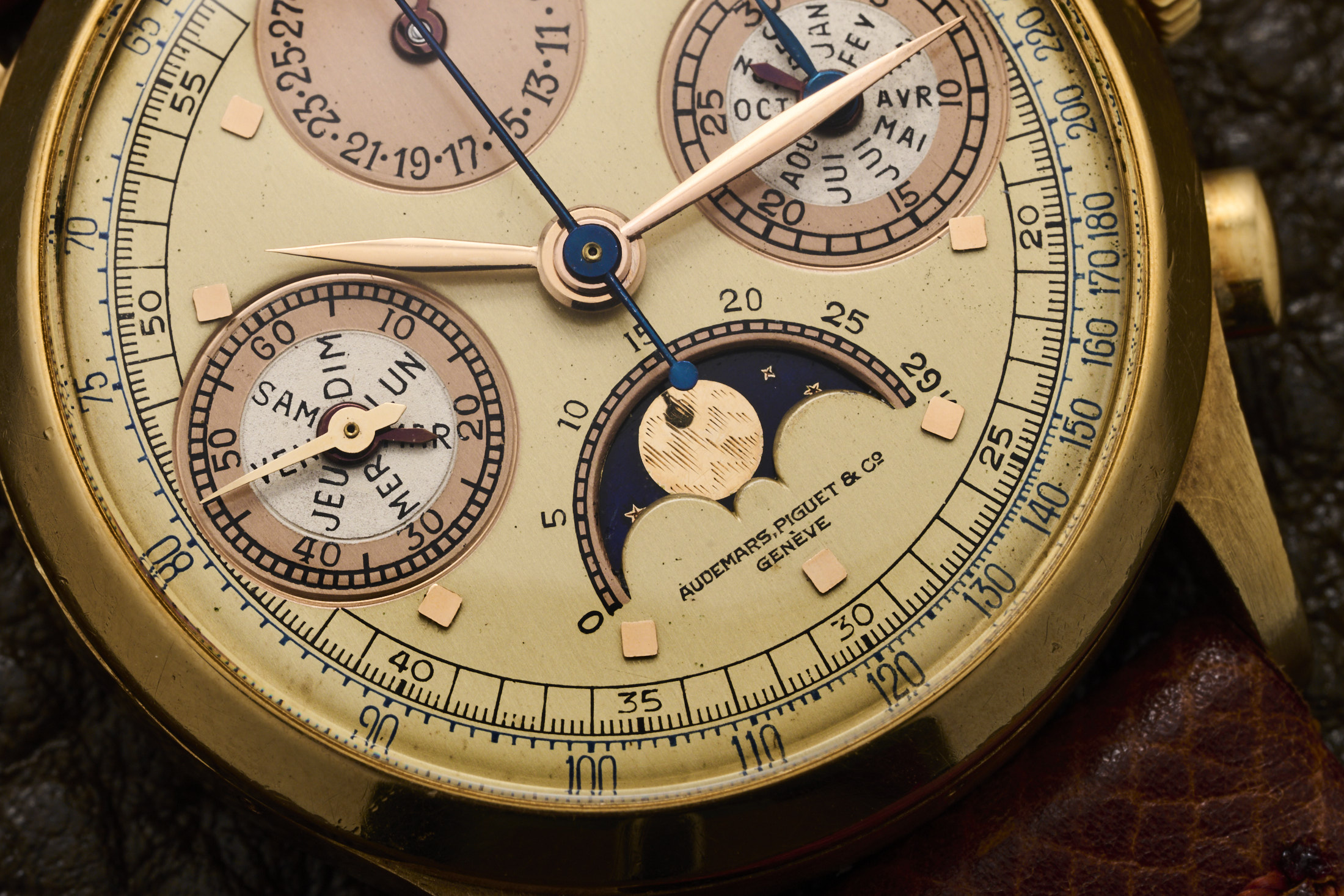 vintage audemars piguet complete calendar chronograph