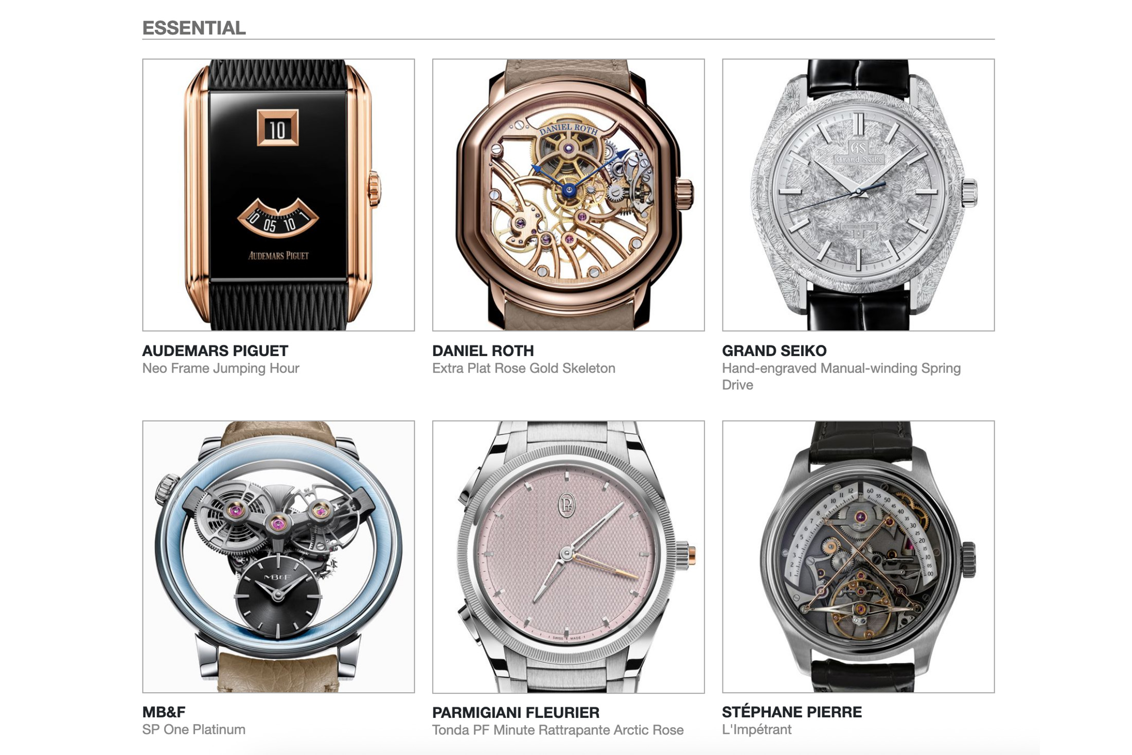 Here Are The Finalists for the 2026 Grand Prix d'Horlogerie de Genève