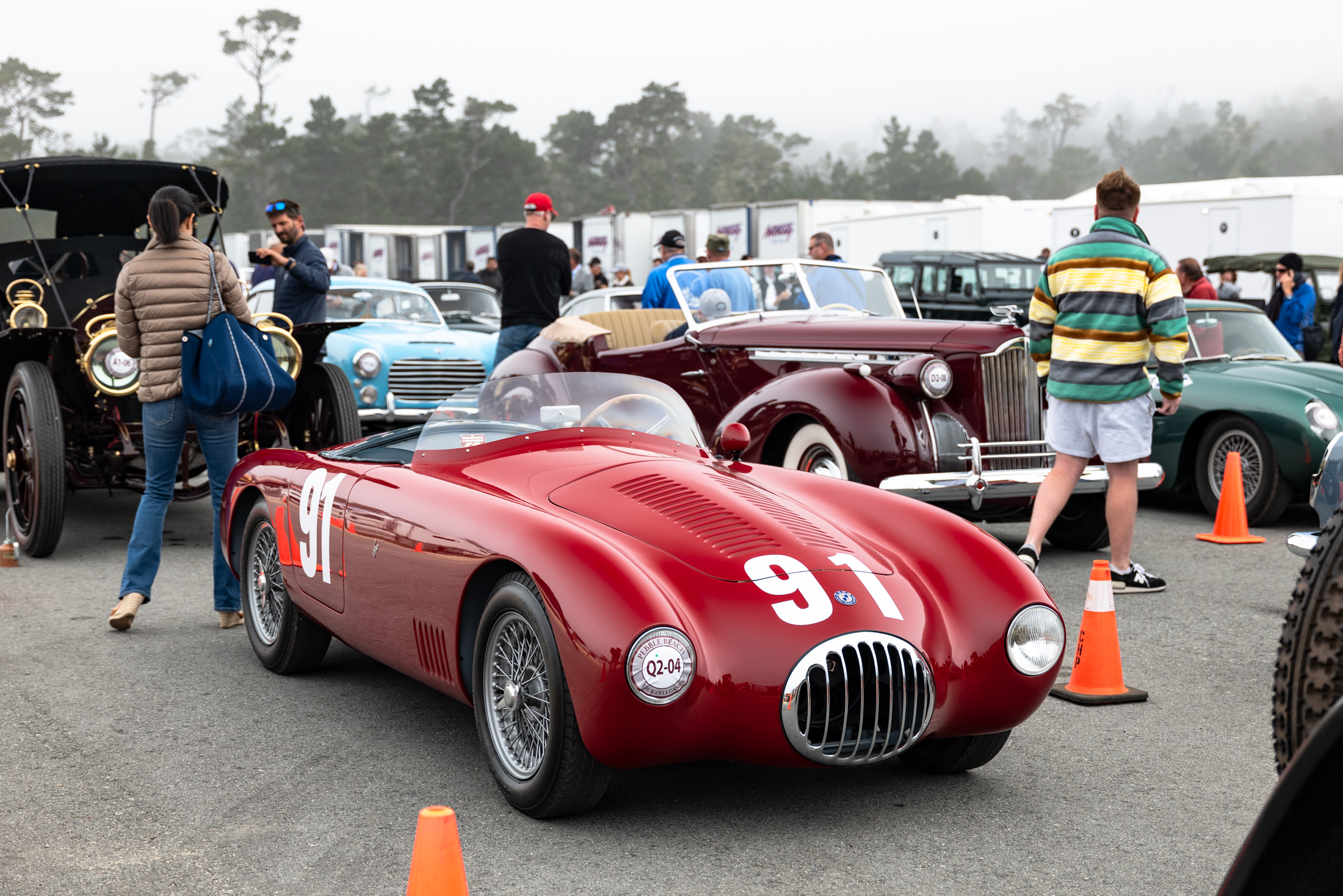 an OSCA race car