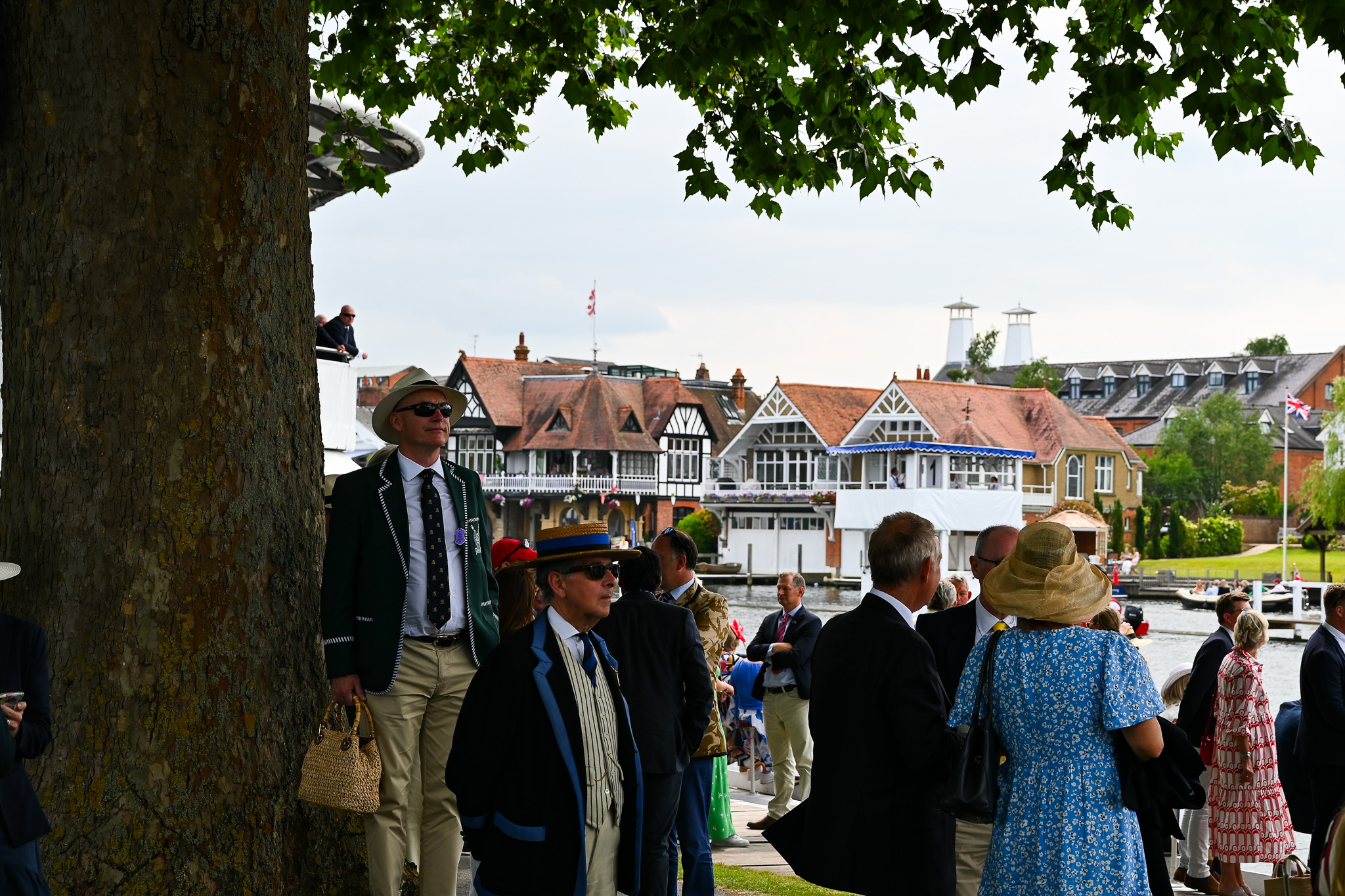 man watching at henley regatta