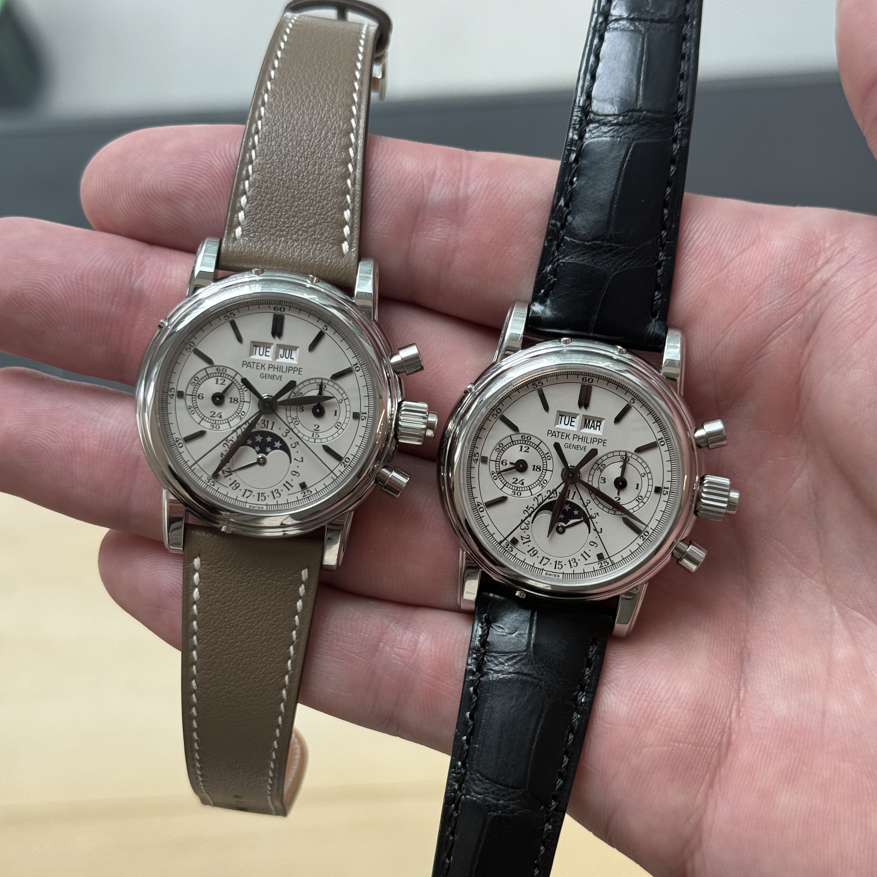 Two Patek ref. 5004A's
