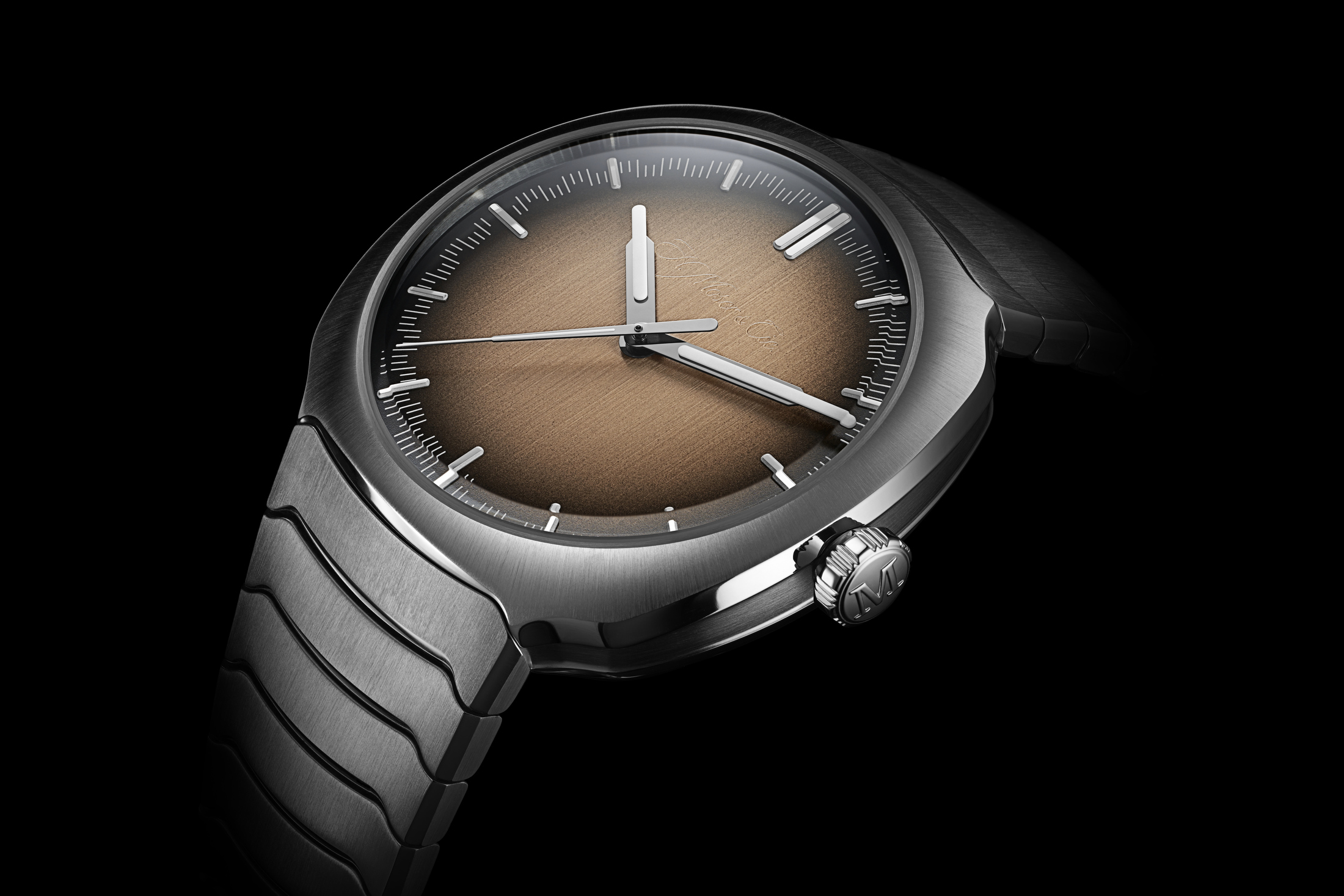 H. Moser Streamliner Smoked Salmon brown dial