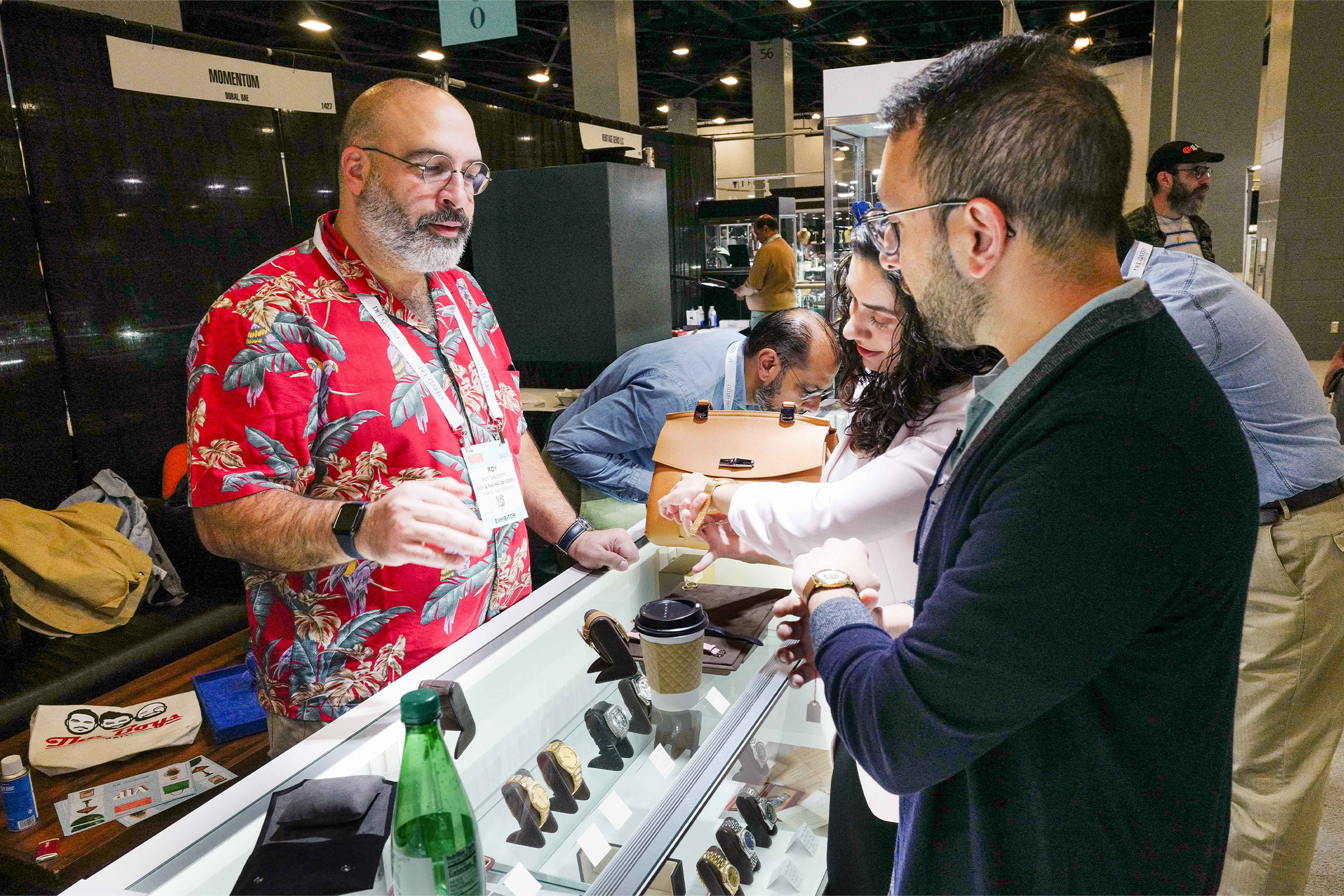 Roy Davidoff at the Miami Beach Antique Show.