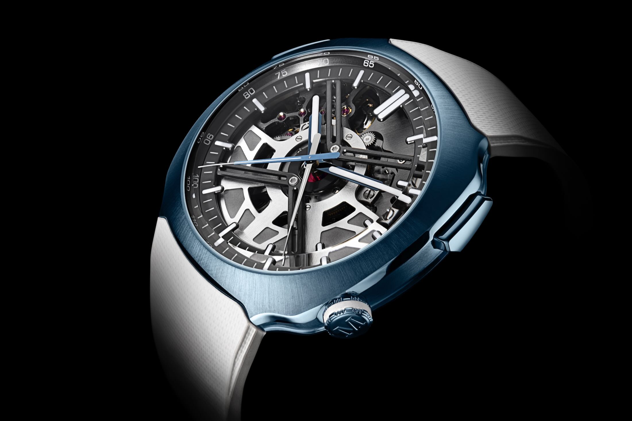 Slanted shot of chronograph