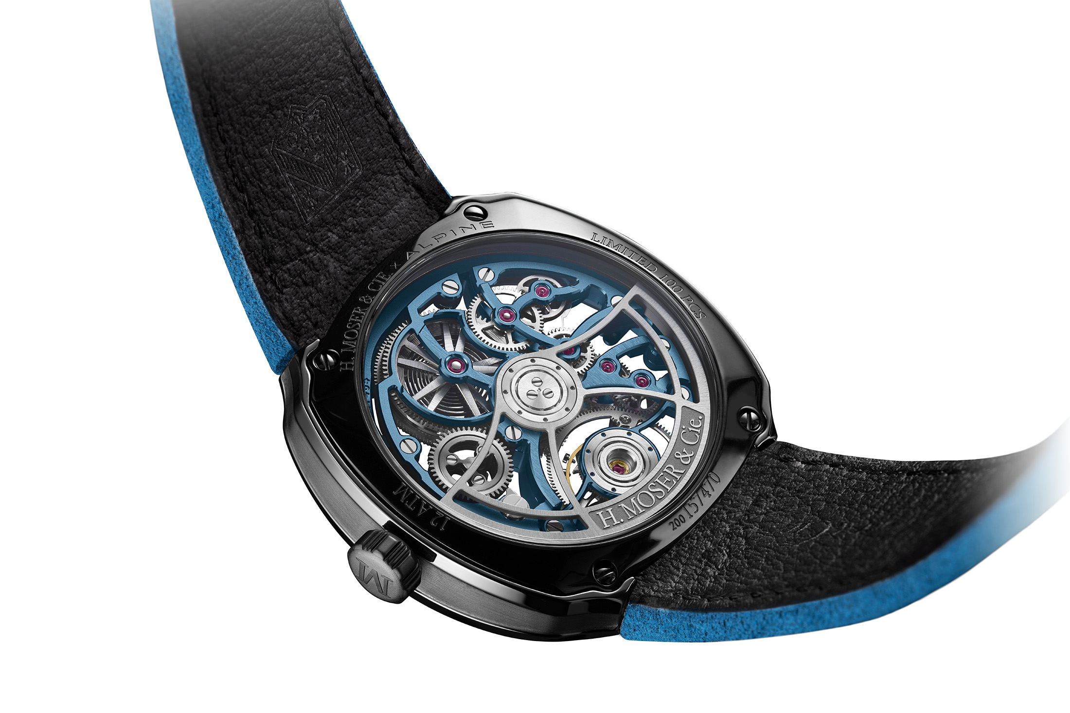 H. Moser & Cie. Streamliner Tourbillon Skeleton Ceramic Alpine Limited Edition - photo