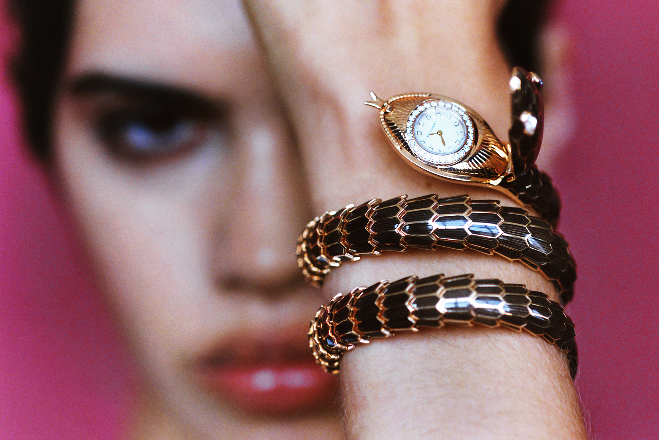 Model in a Bulgari Serpenti
