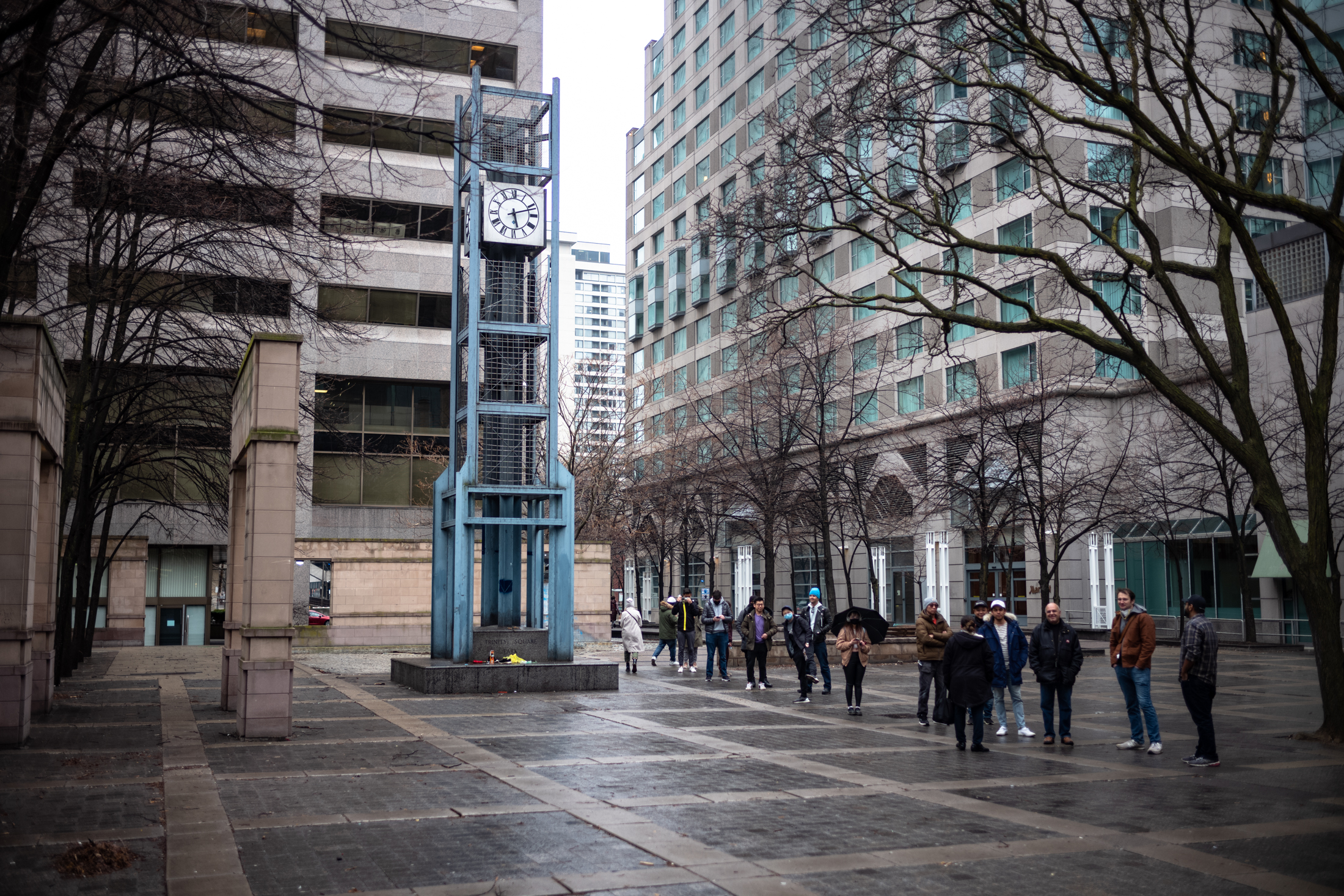 End of the line at Trinity Square around 10AM when the doors opened in Toronto.
