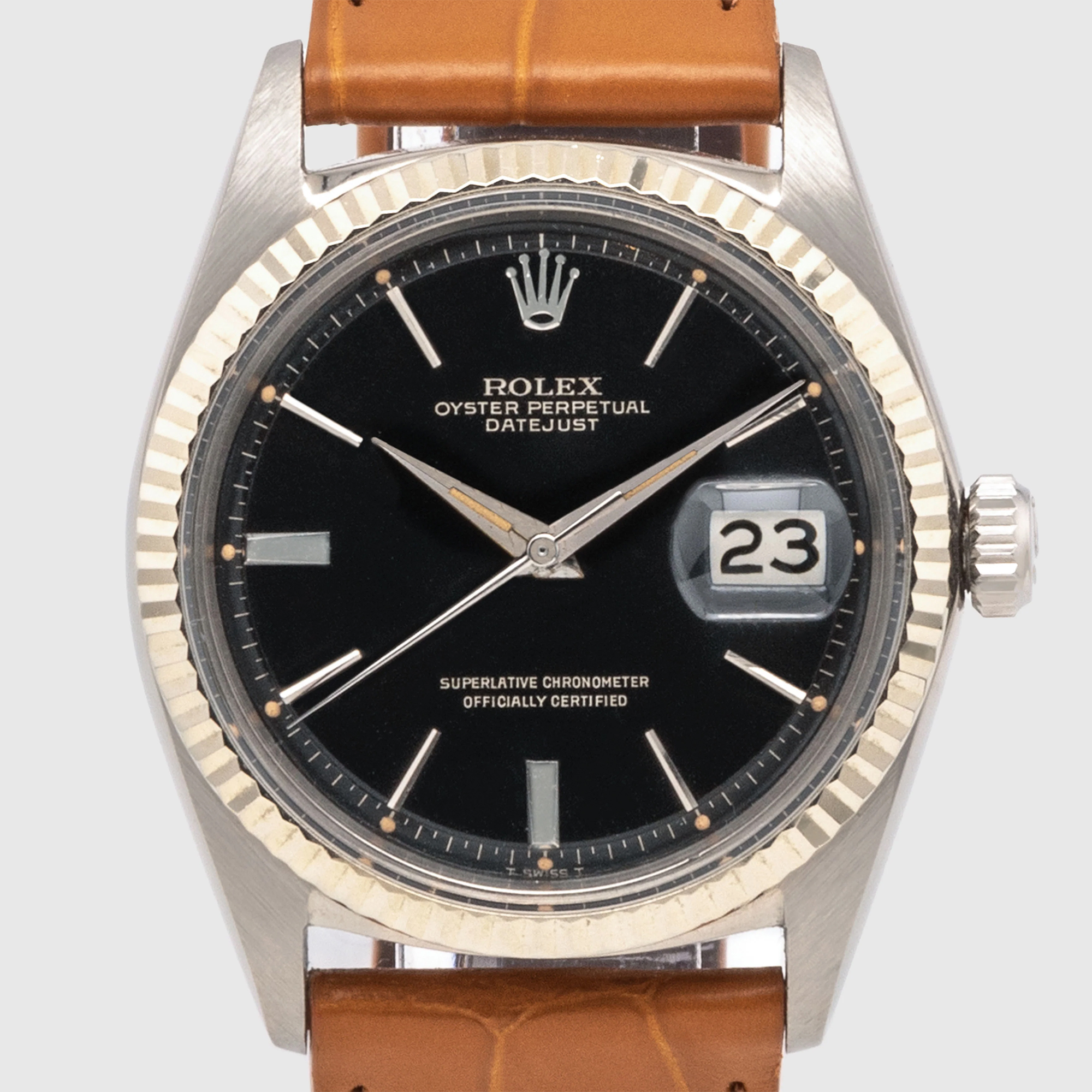 A Rolex Datejust ref. 1601 in white gold